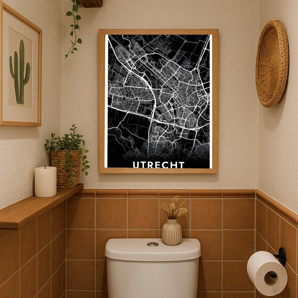 Utrecht Zwart poster sfeerbeeld 3