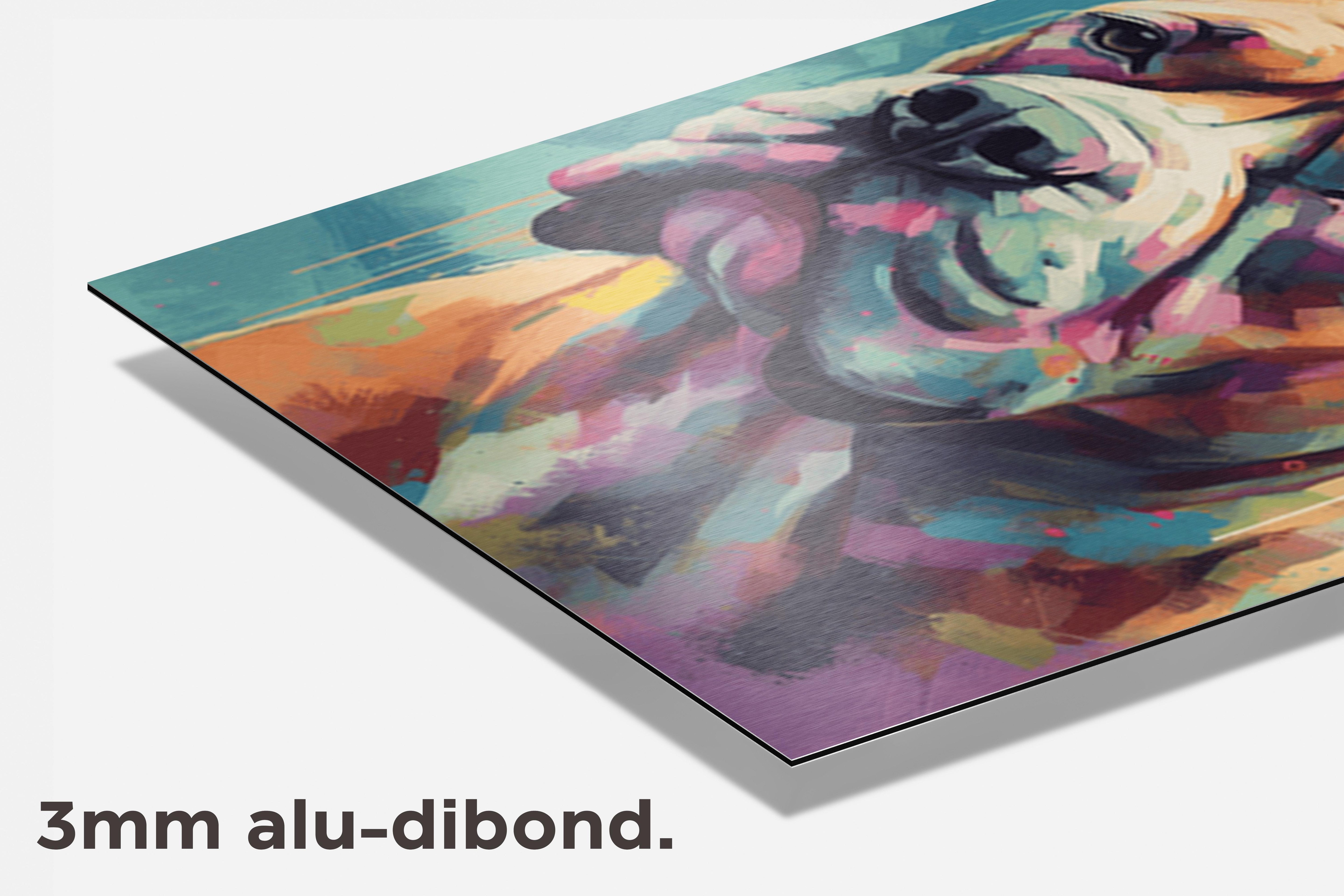 Hondenposter dibond detail