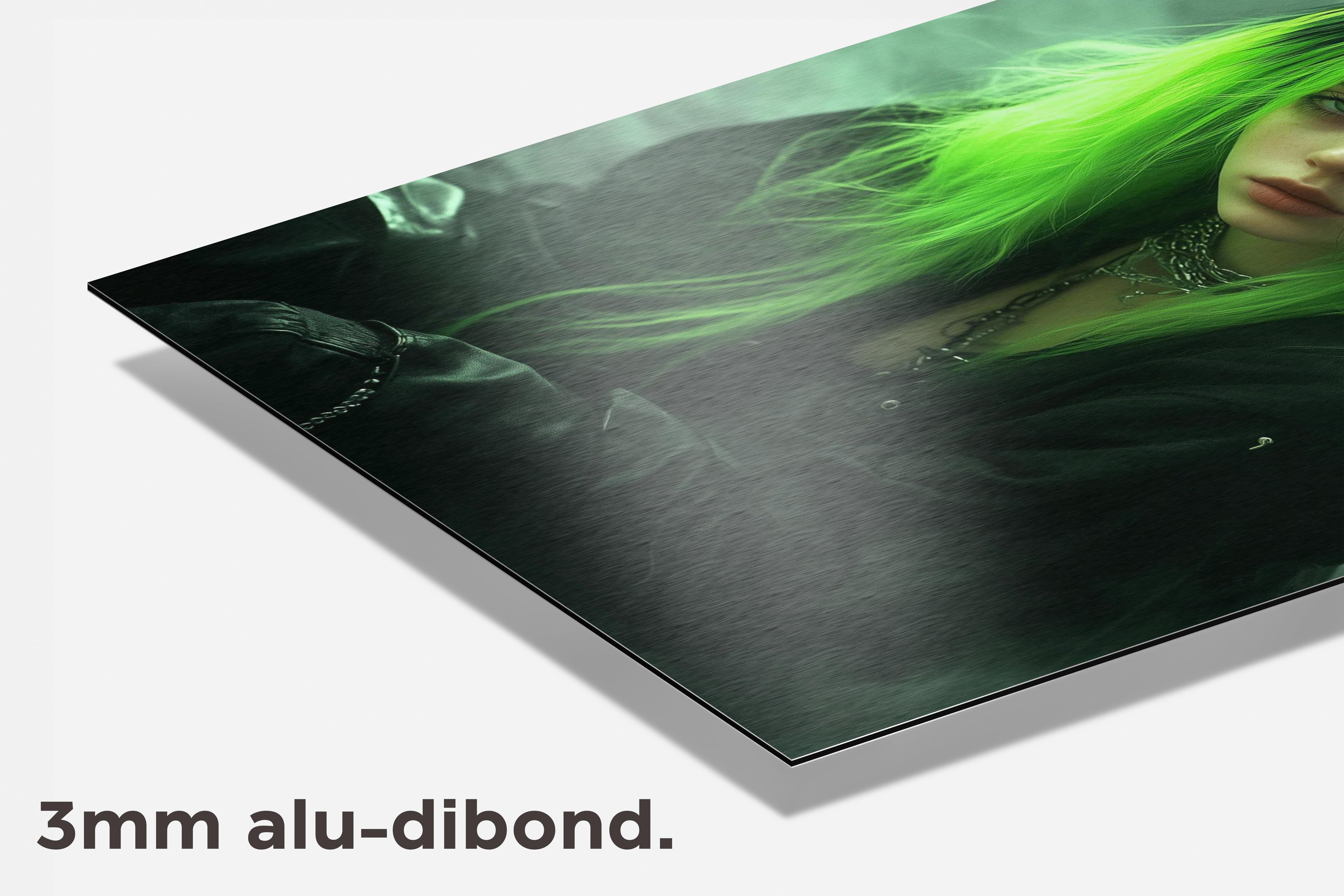 Billie Eilish dibond detail