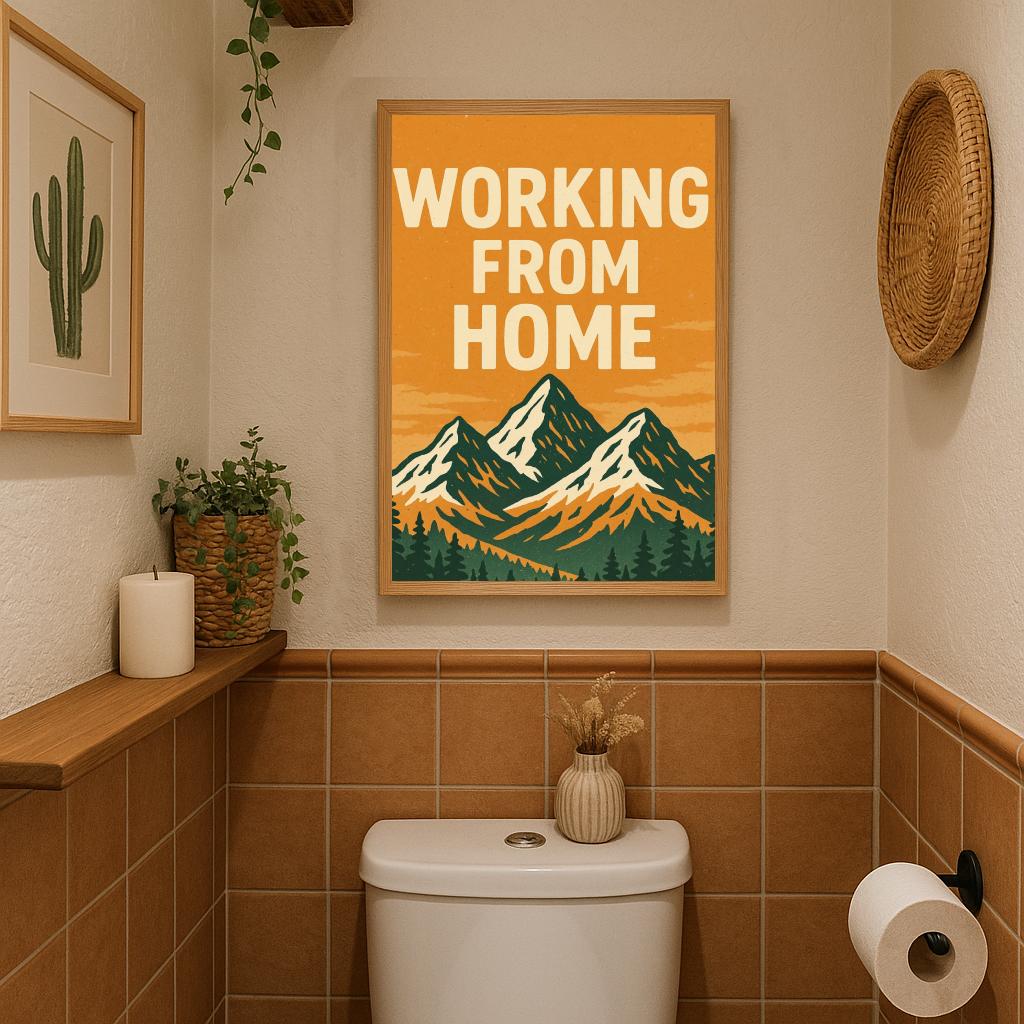 Working From Home Text poster sfeerbeeld 3