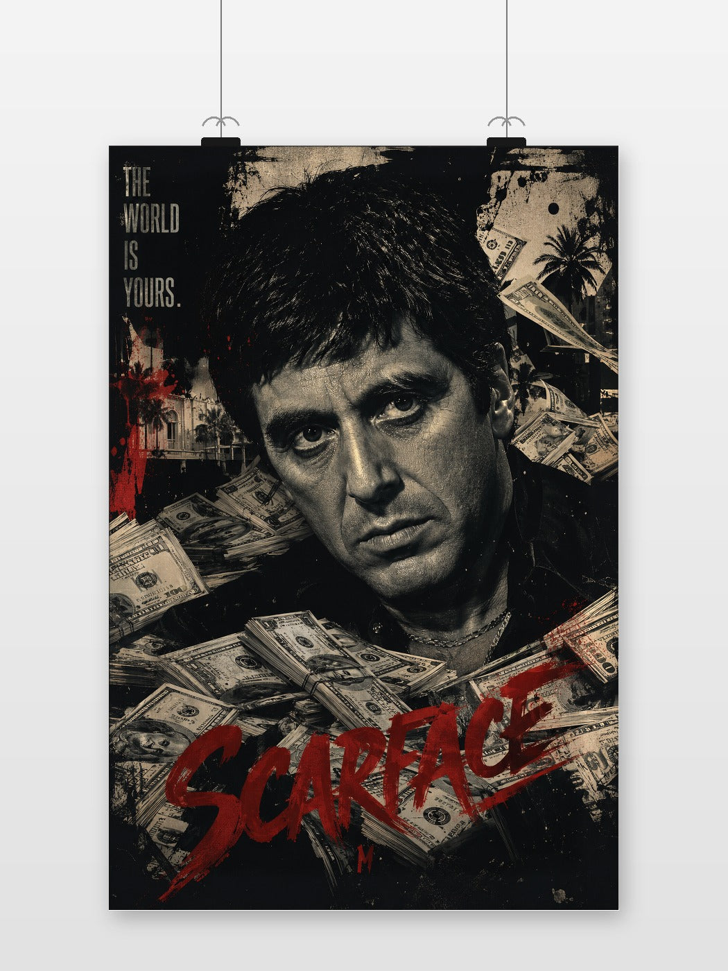 Póster Scarface The World Is Yours de 25 Artstreet