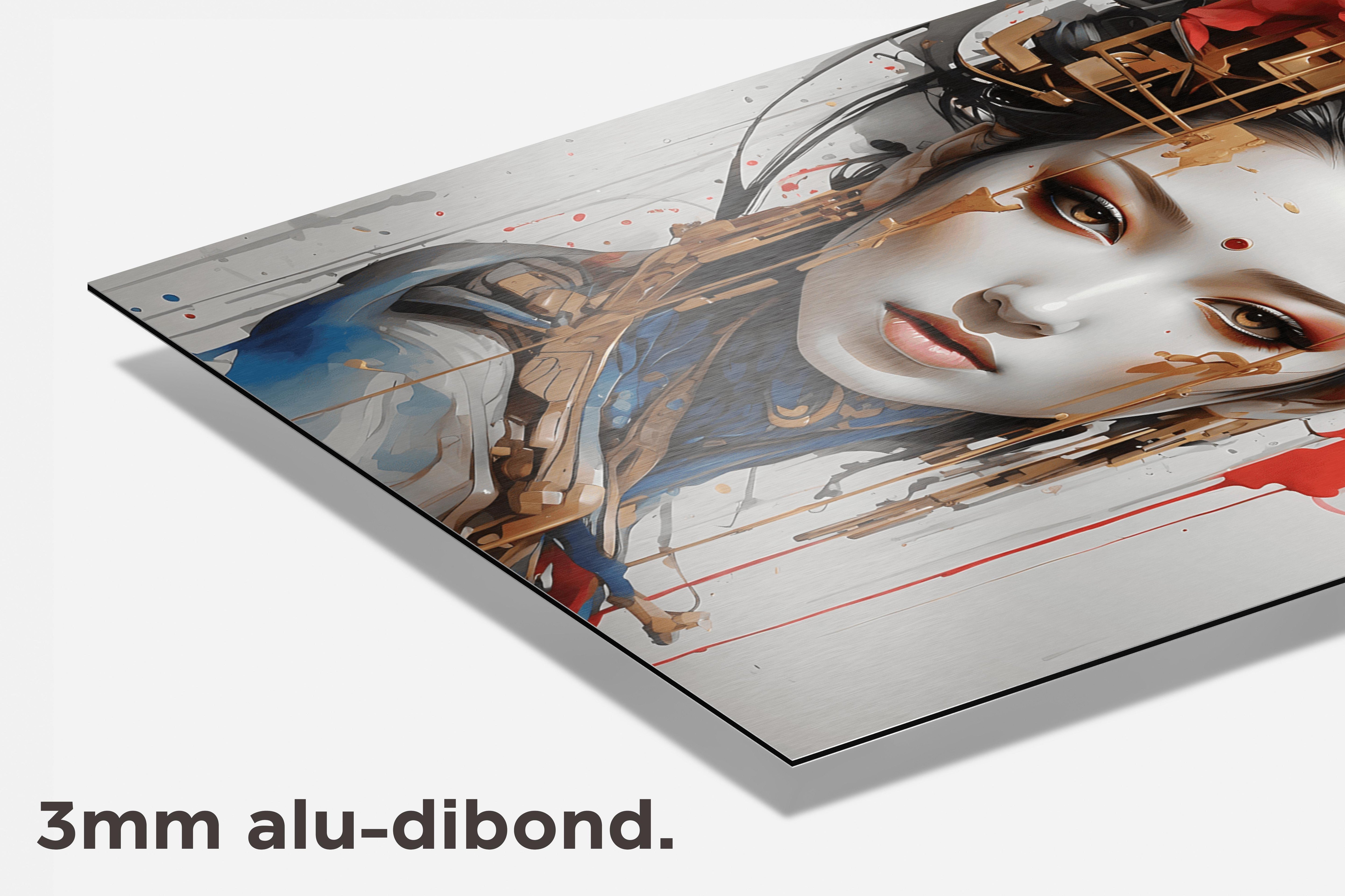 Geisha Goud dibond detail