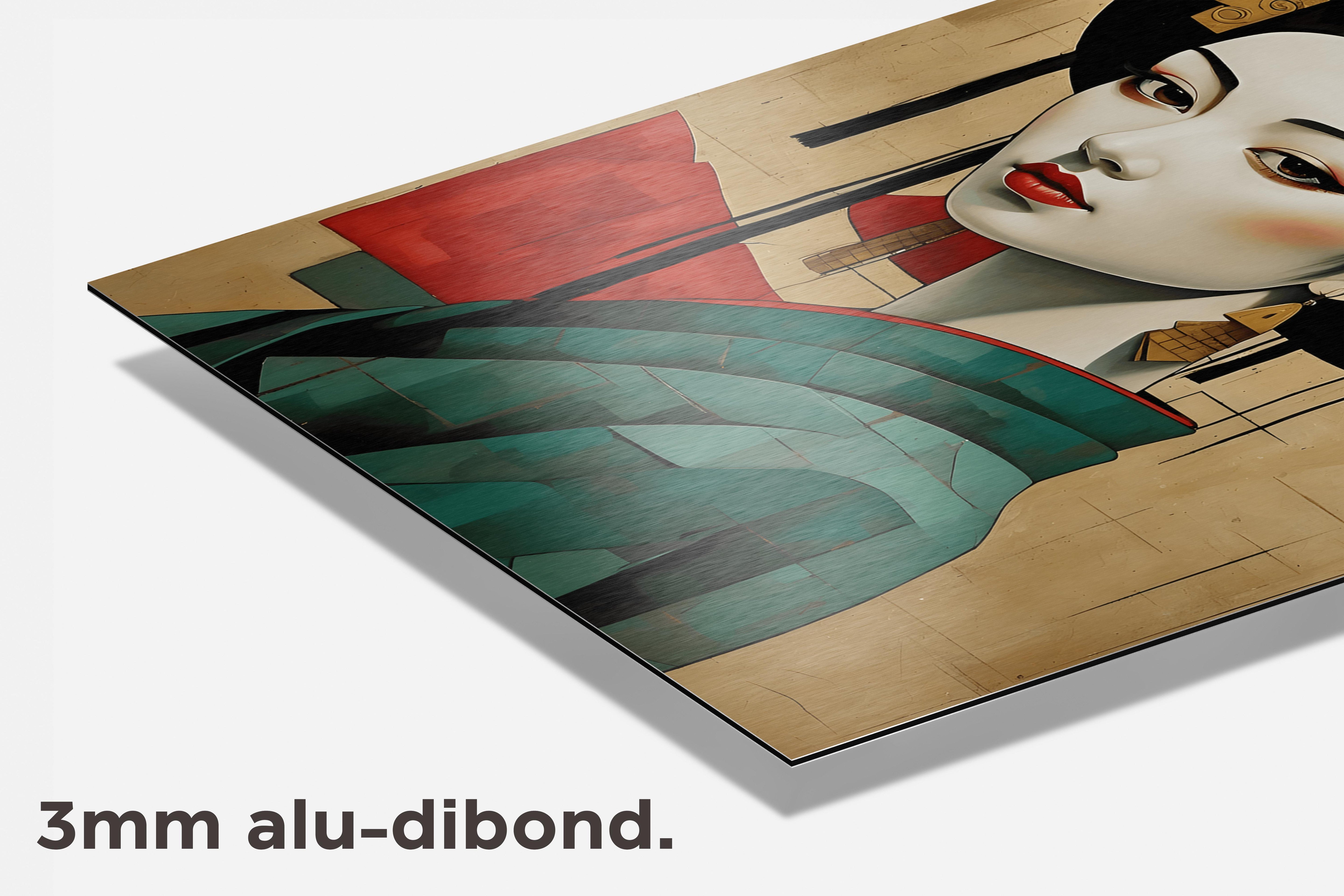 Geisha Vintage dibond detail