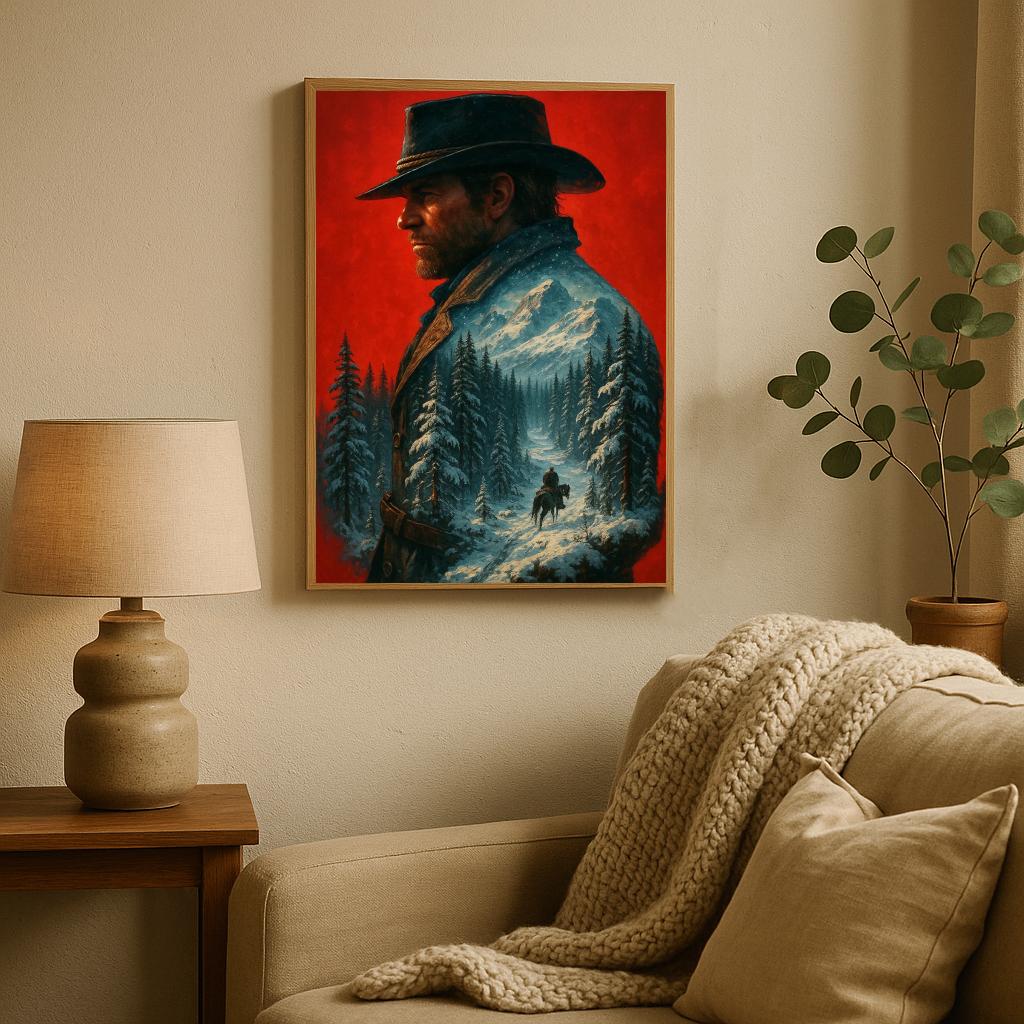Arthur Morgan Red Dead Redemption 2 poster sfeerbeeld 2