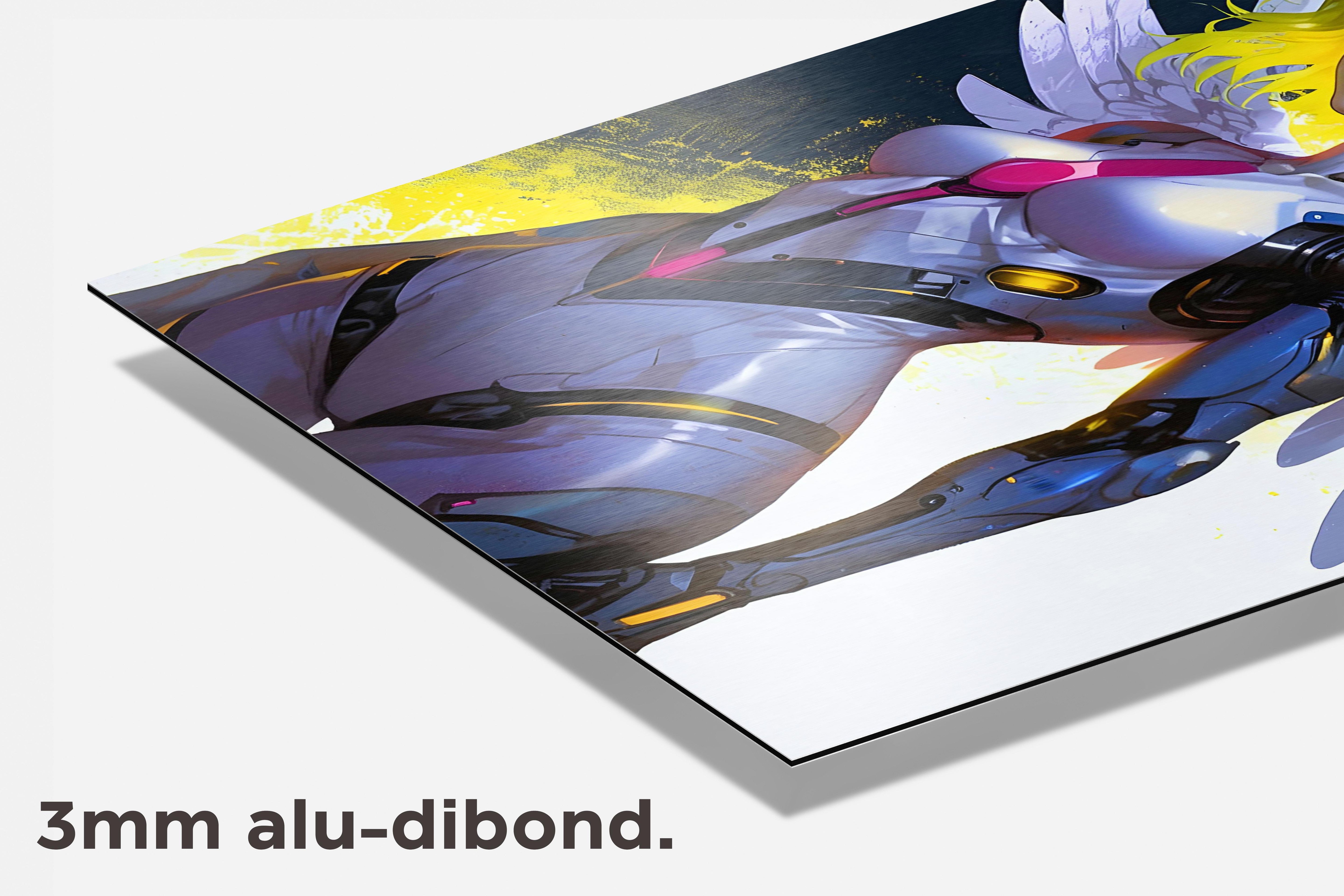 Biomech Vleugels dibond detail
