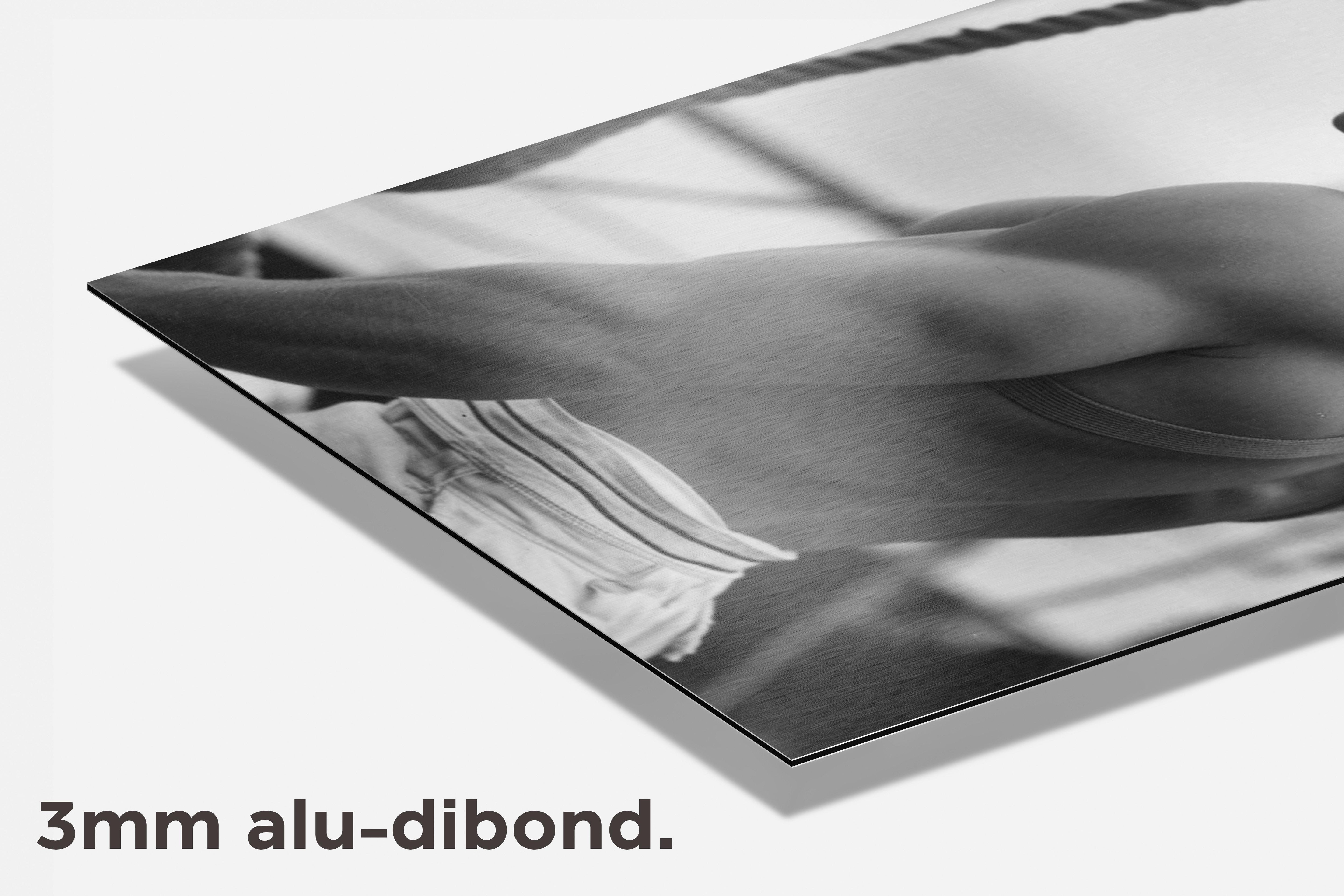 Matroos Zwart Wit dibond detail