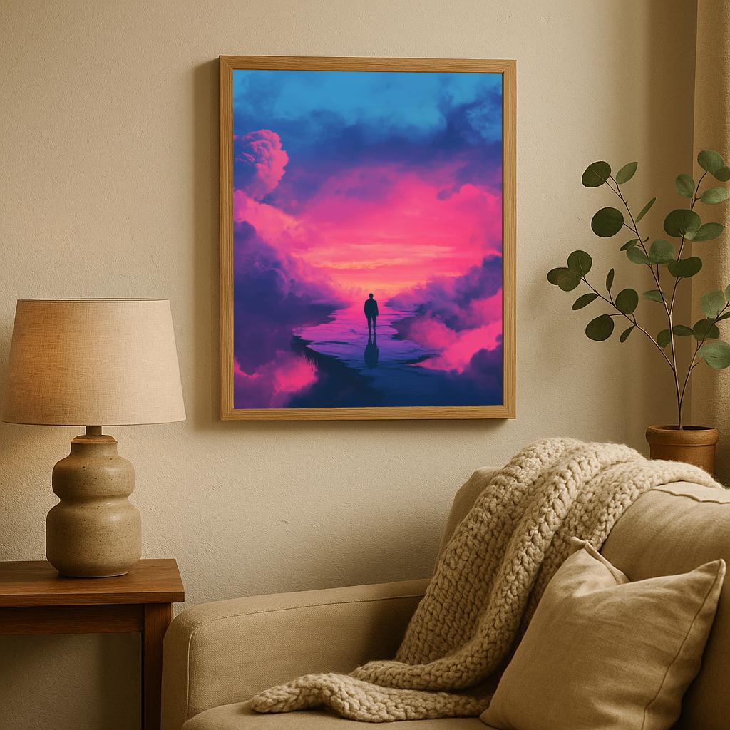 Man Fantasy Minimalist poster sfeerbeeld 1