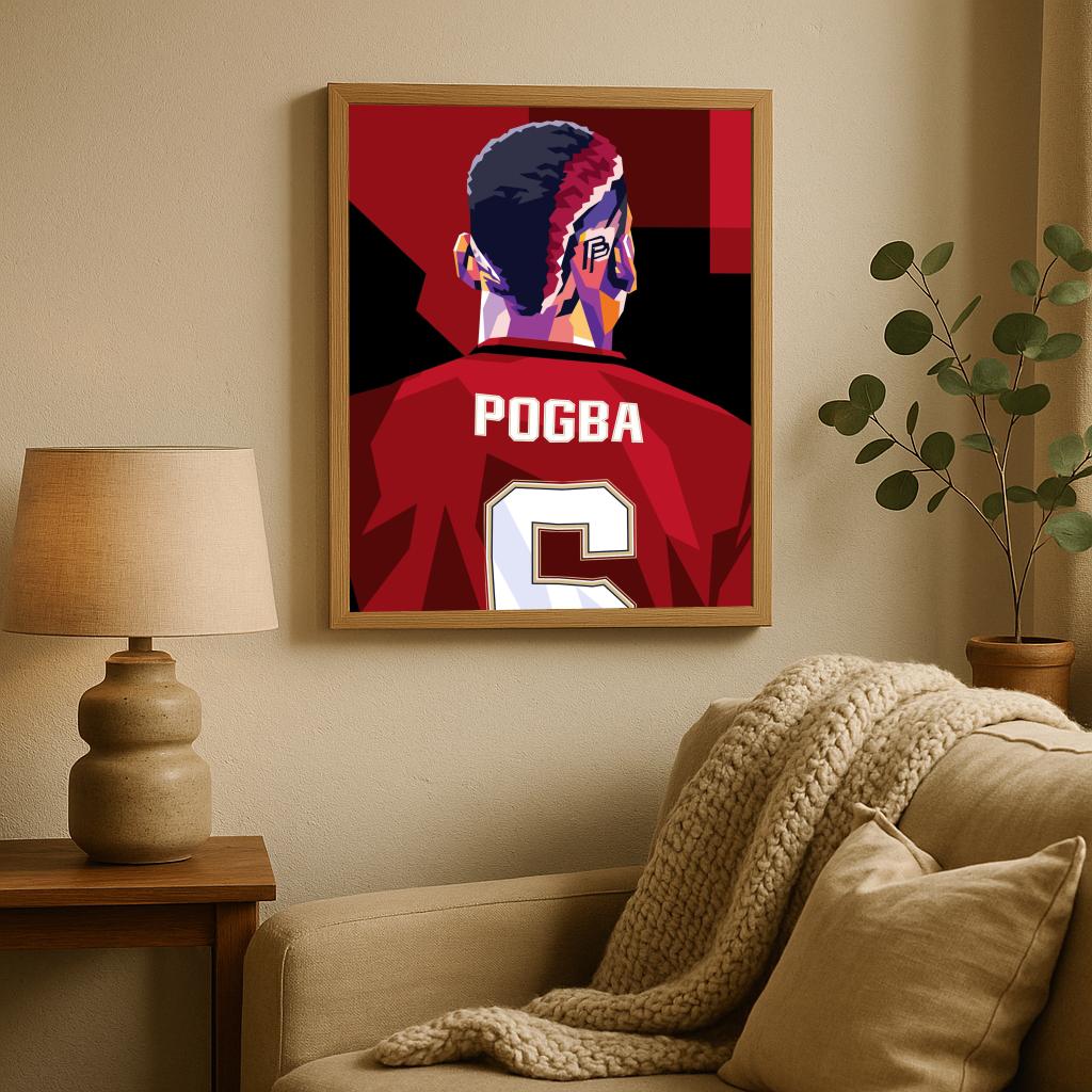 Paul Pogba Pop Art poster sfeerbeeld 2