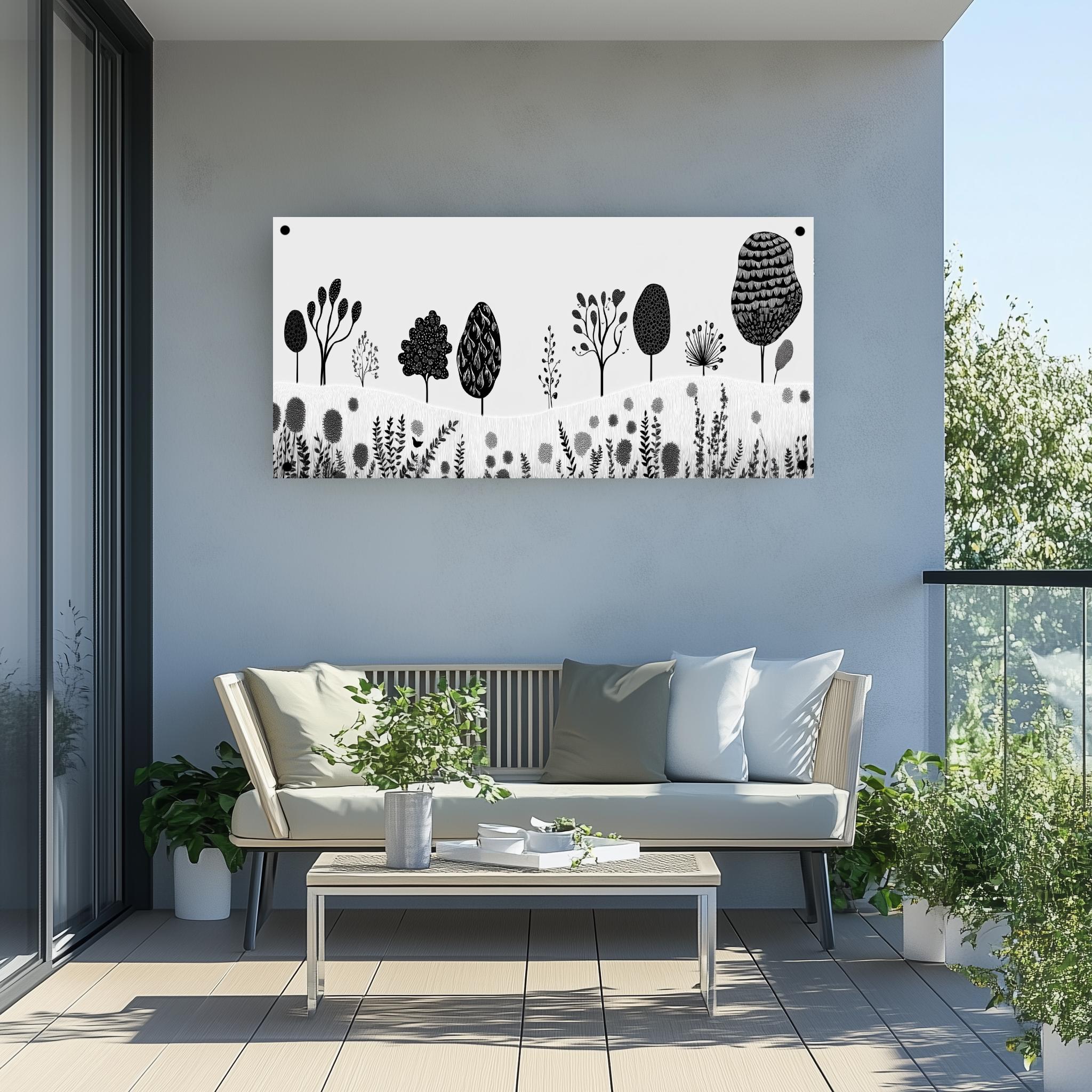Tuinposter Natuur Minimalistisch sfeerbeeld 4