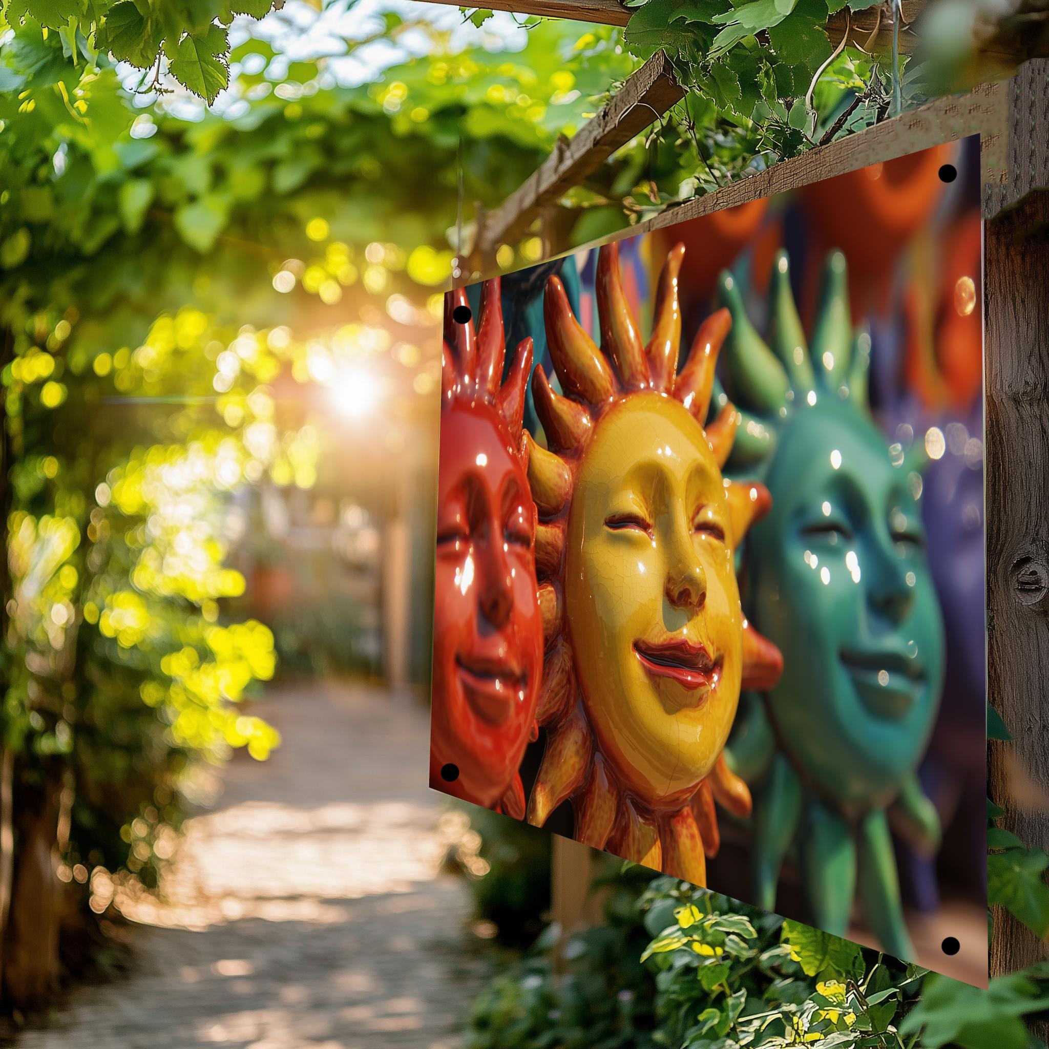 Tuinposter Zon Keramiek sfeerbeeld 4