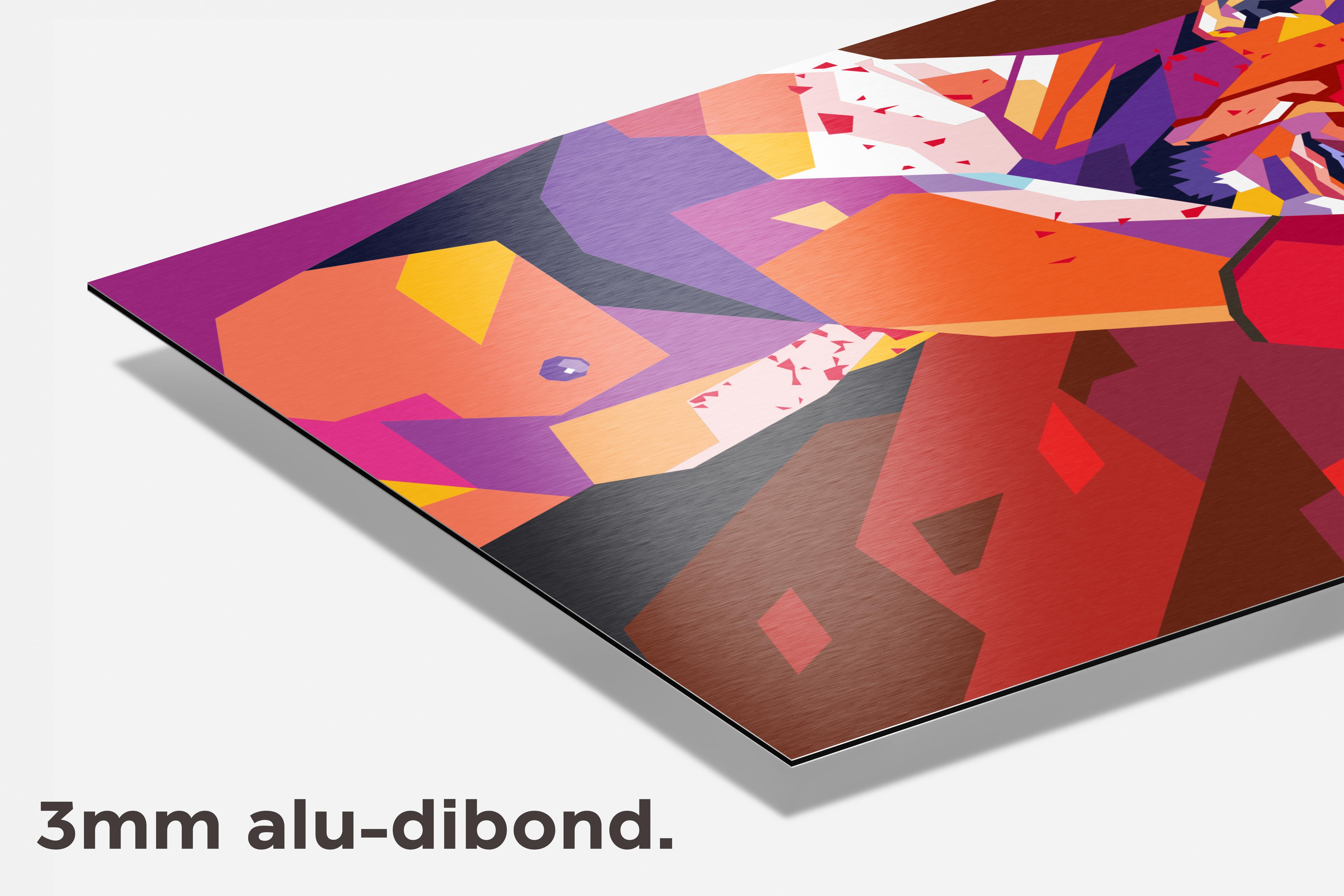 Nate Diaz dibond detail