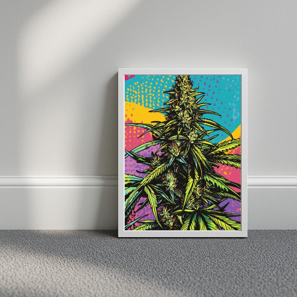 Cannabis Pop Art poster sfeerbeeld 3