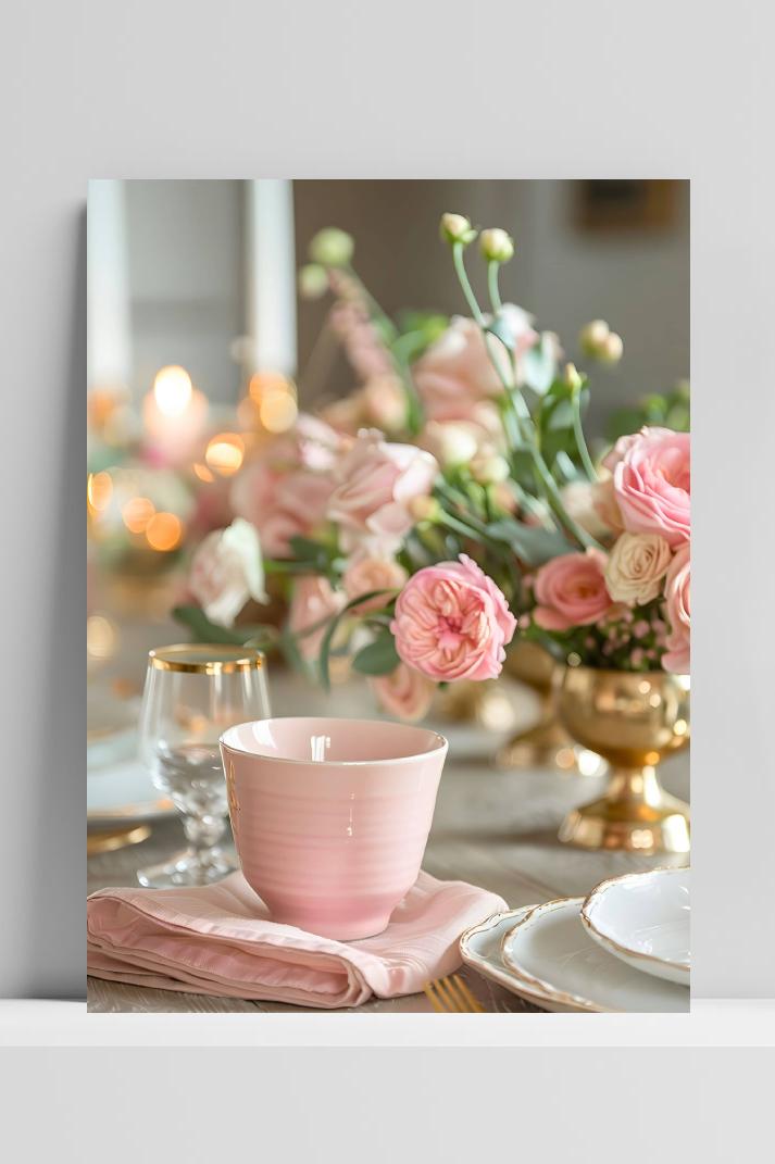 Bloemen Eetkamer op 3mm aluminium dibond