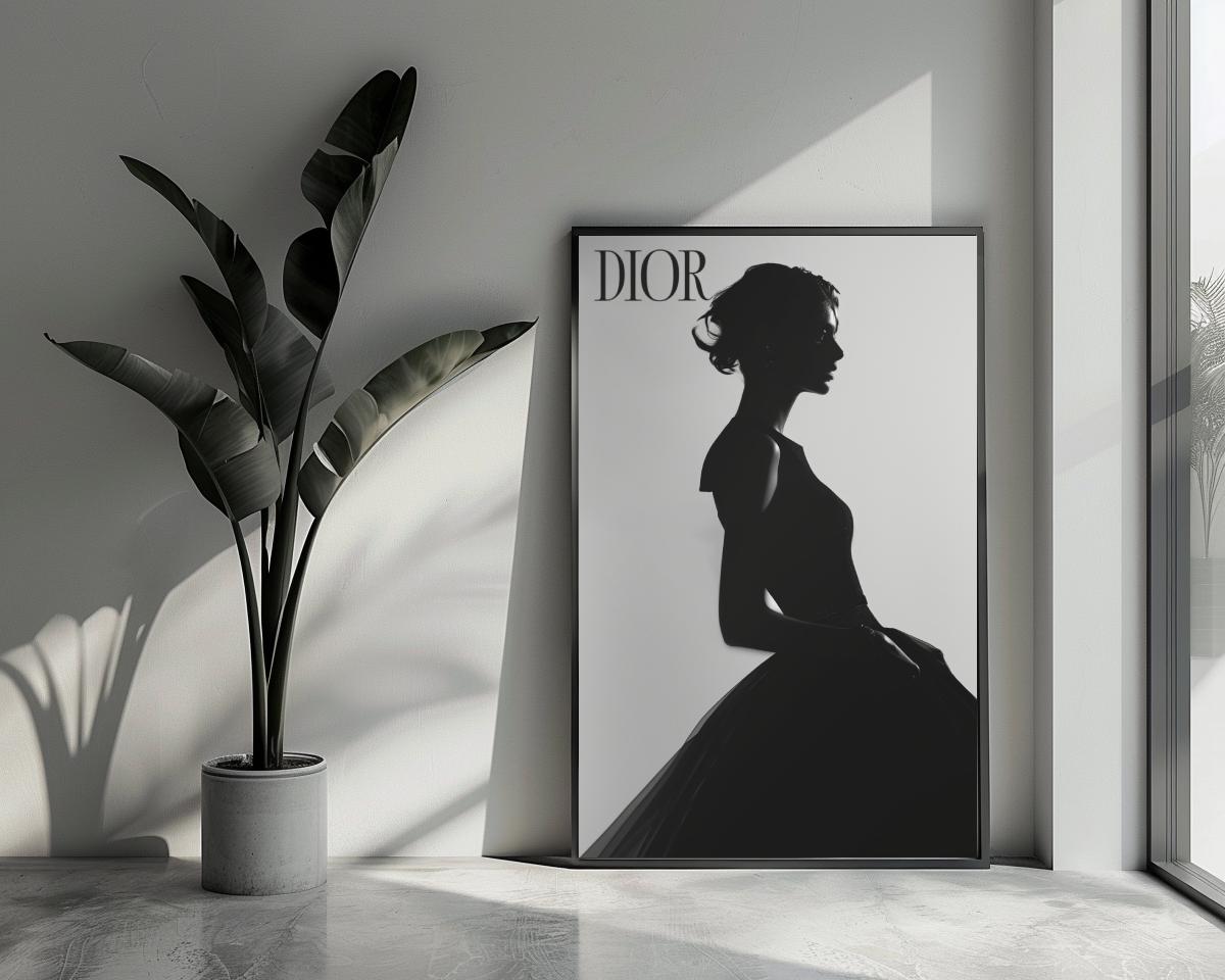 Dior Fashion B&W poster van 25 Artstreet