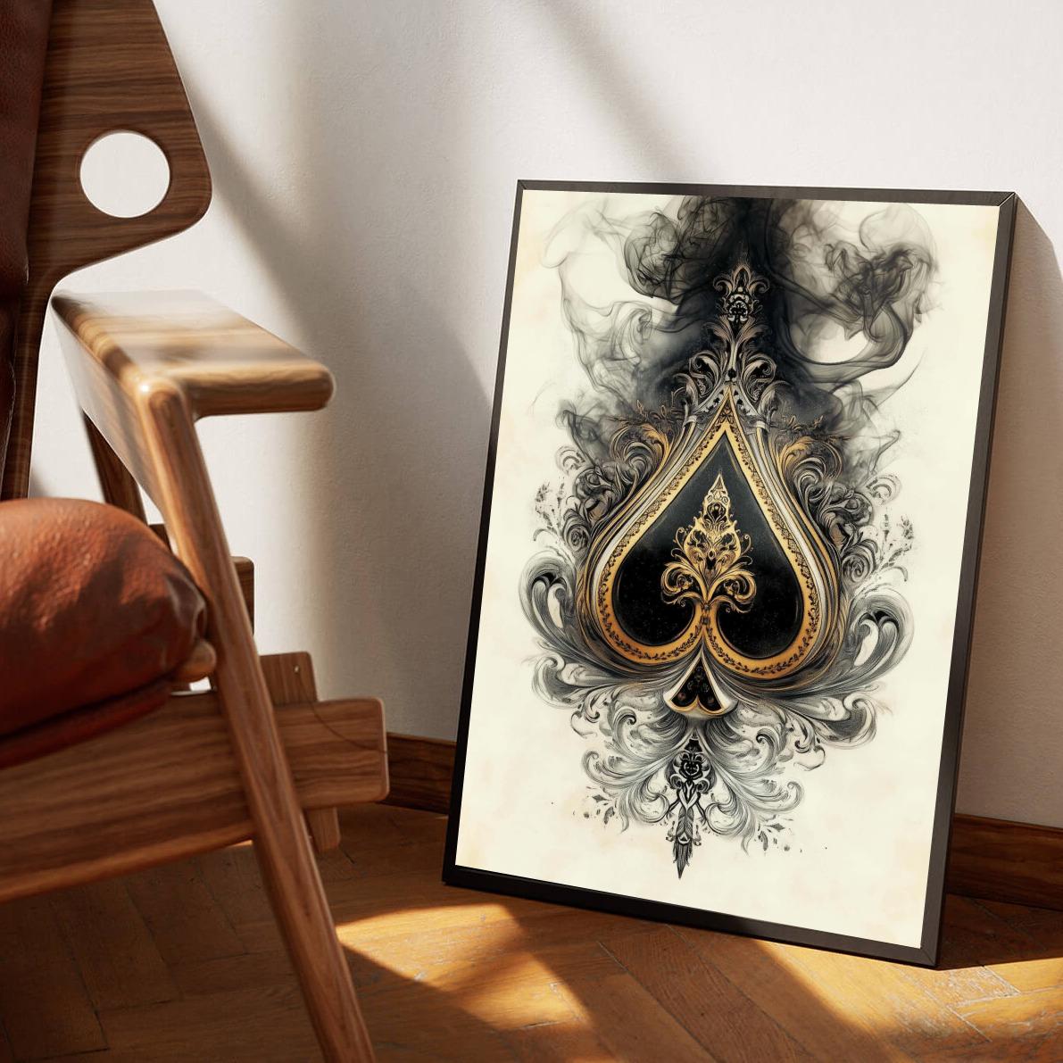 Ace Spade Smoke poster van 25 Artstreet