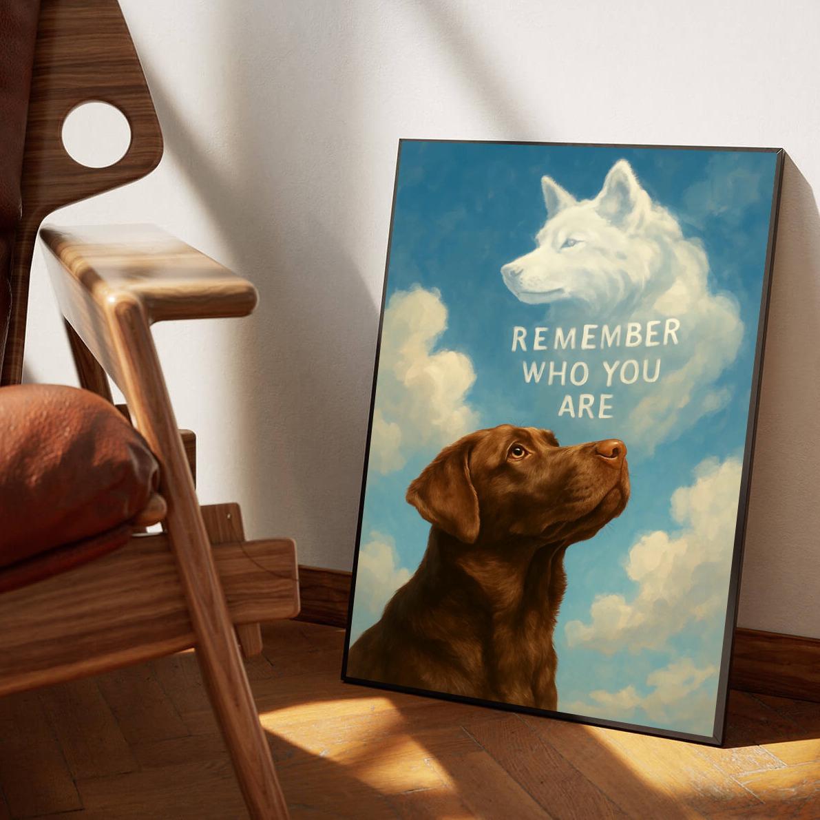 Remember Who You Are DogText poster sfeerbeeld 1