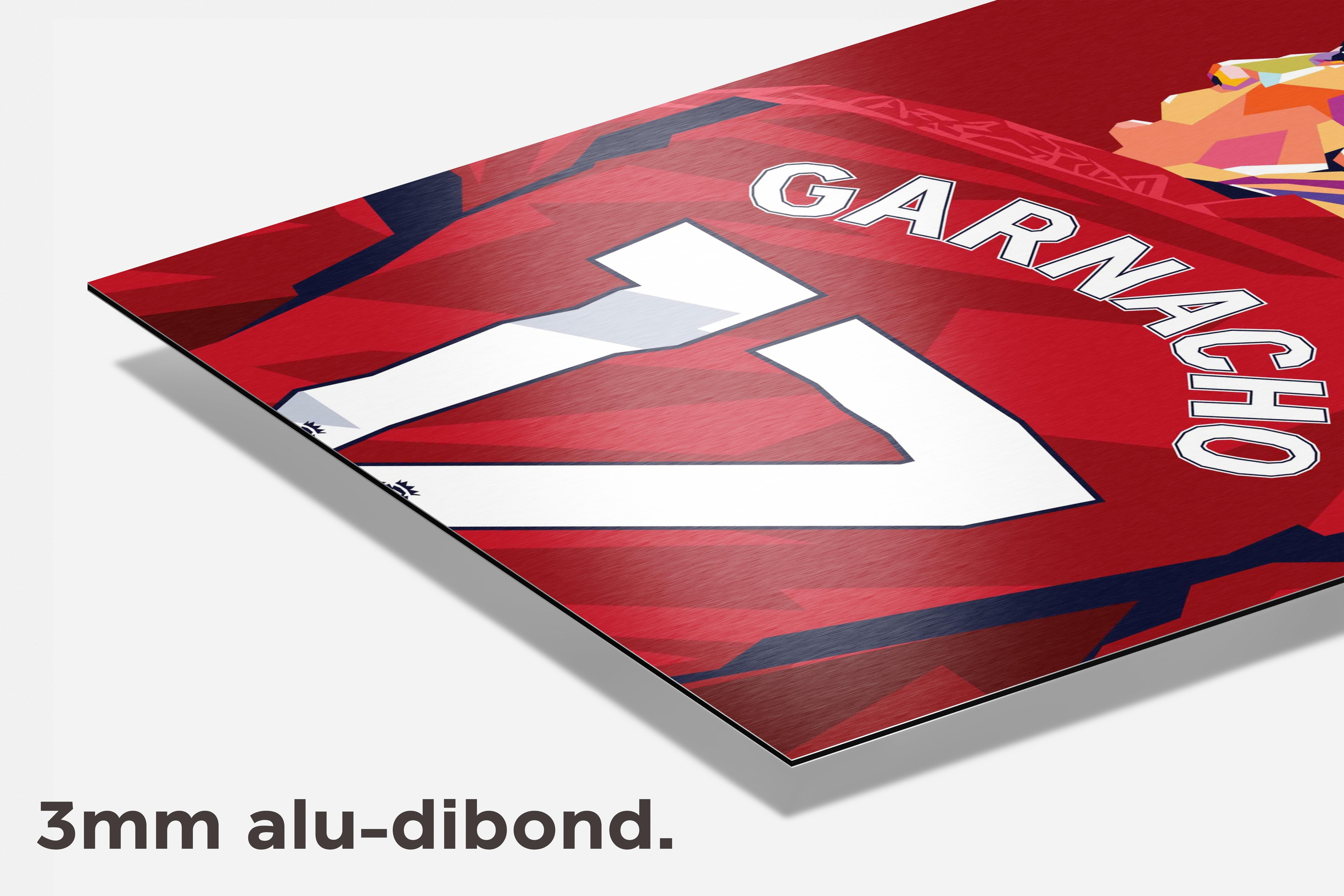 Alejandro Garnacho dibond detail