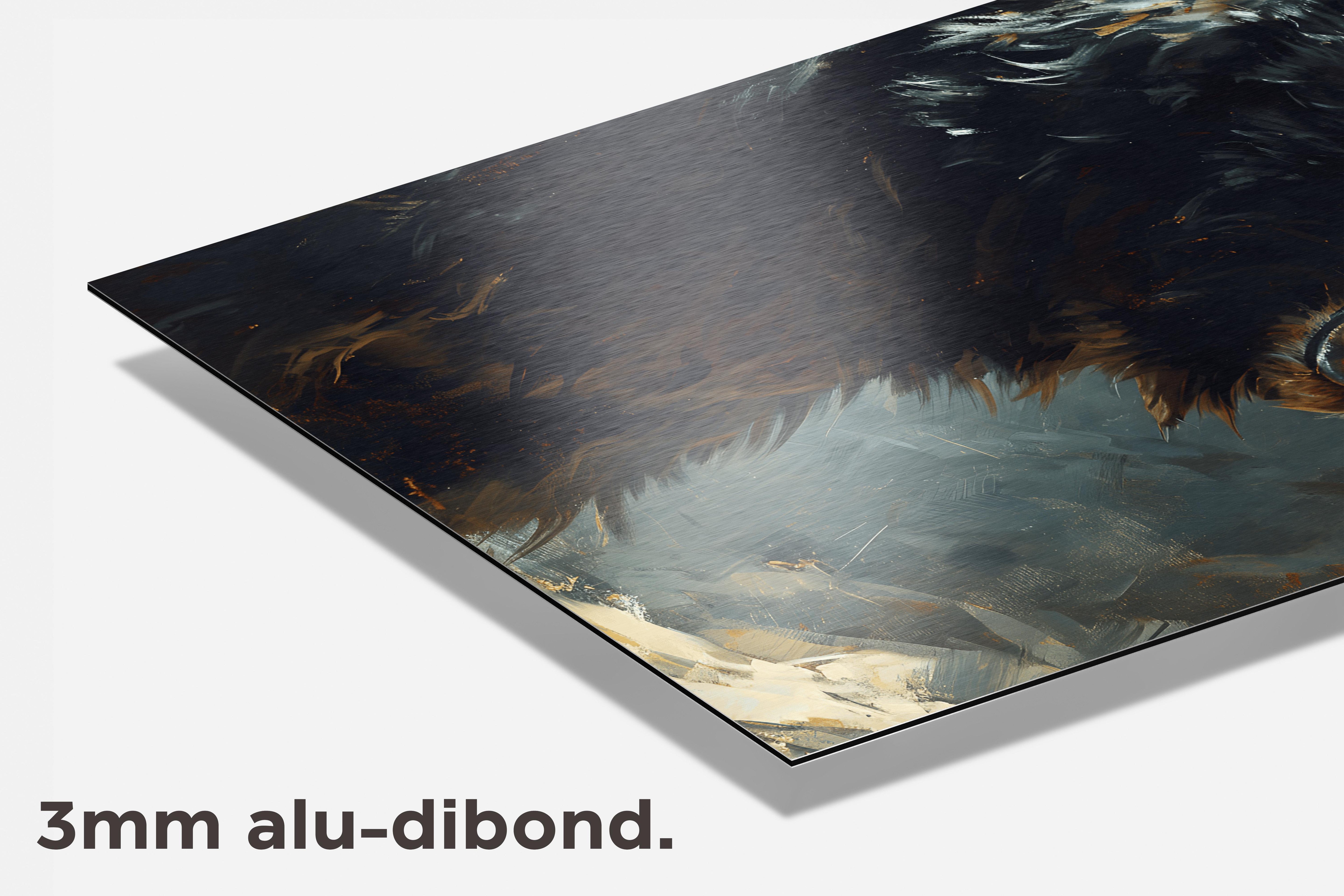 Zwarte Beer dibond detail