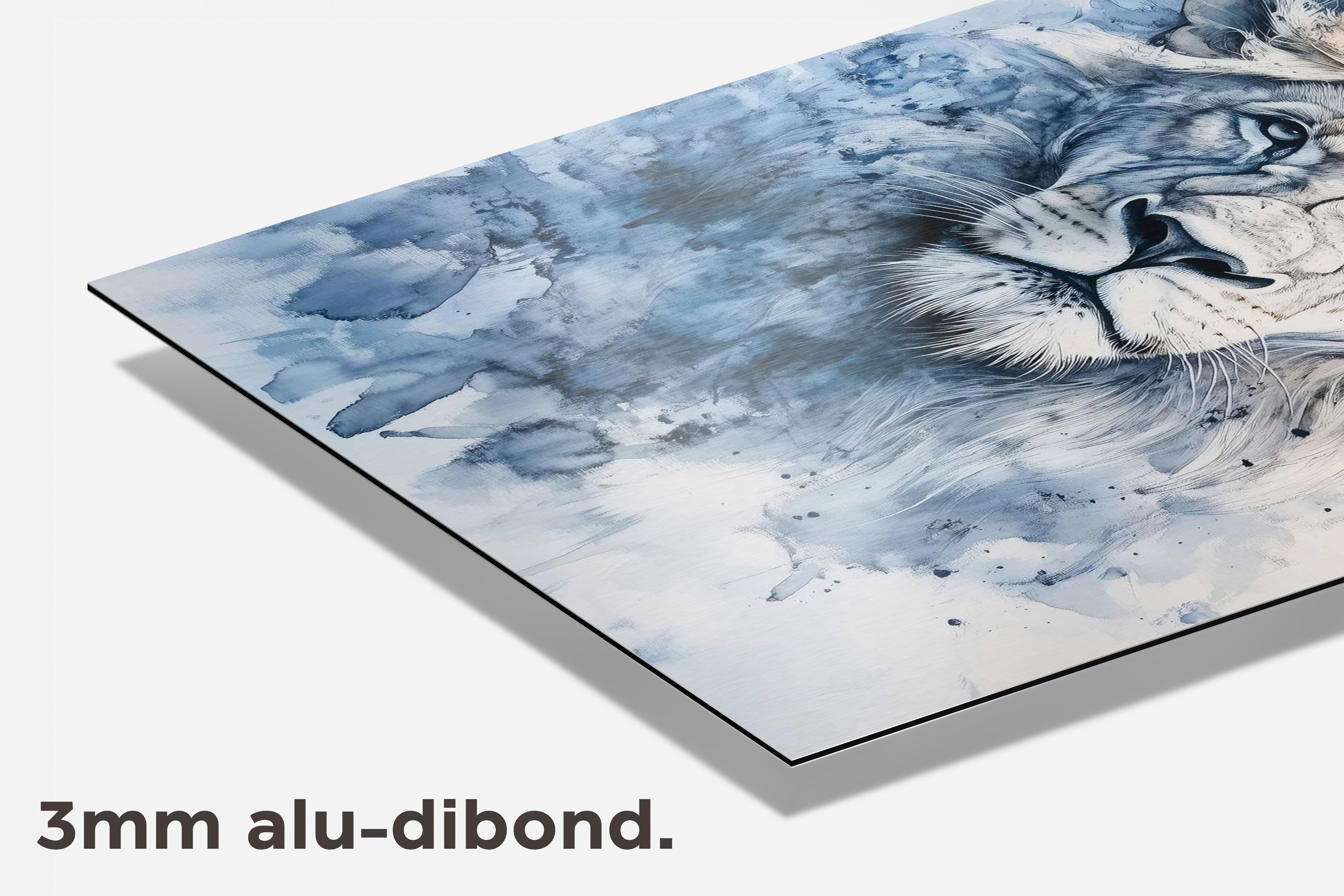 Leeuw dibond detail
