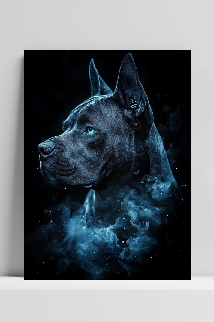 Cane Corso op 3mm aluminium dibond