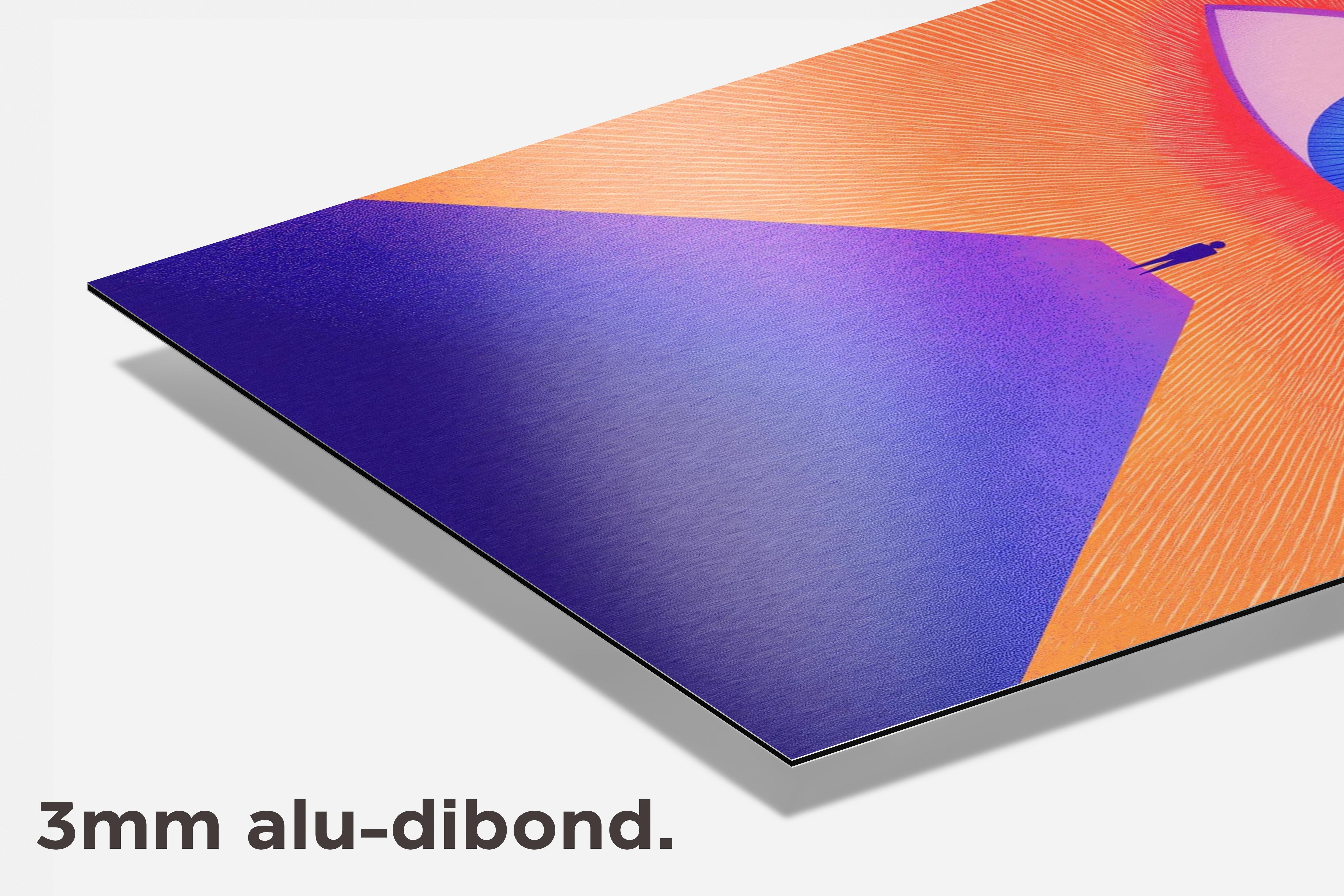 Oog Piramide dibond detail