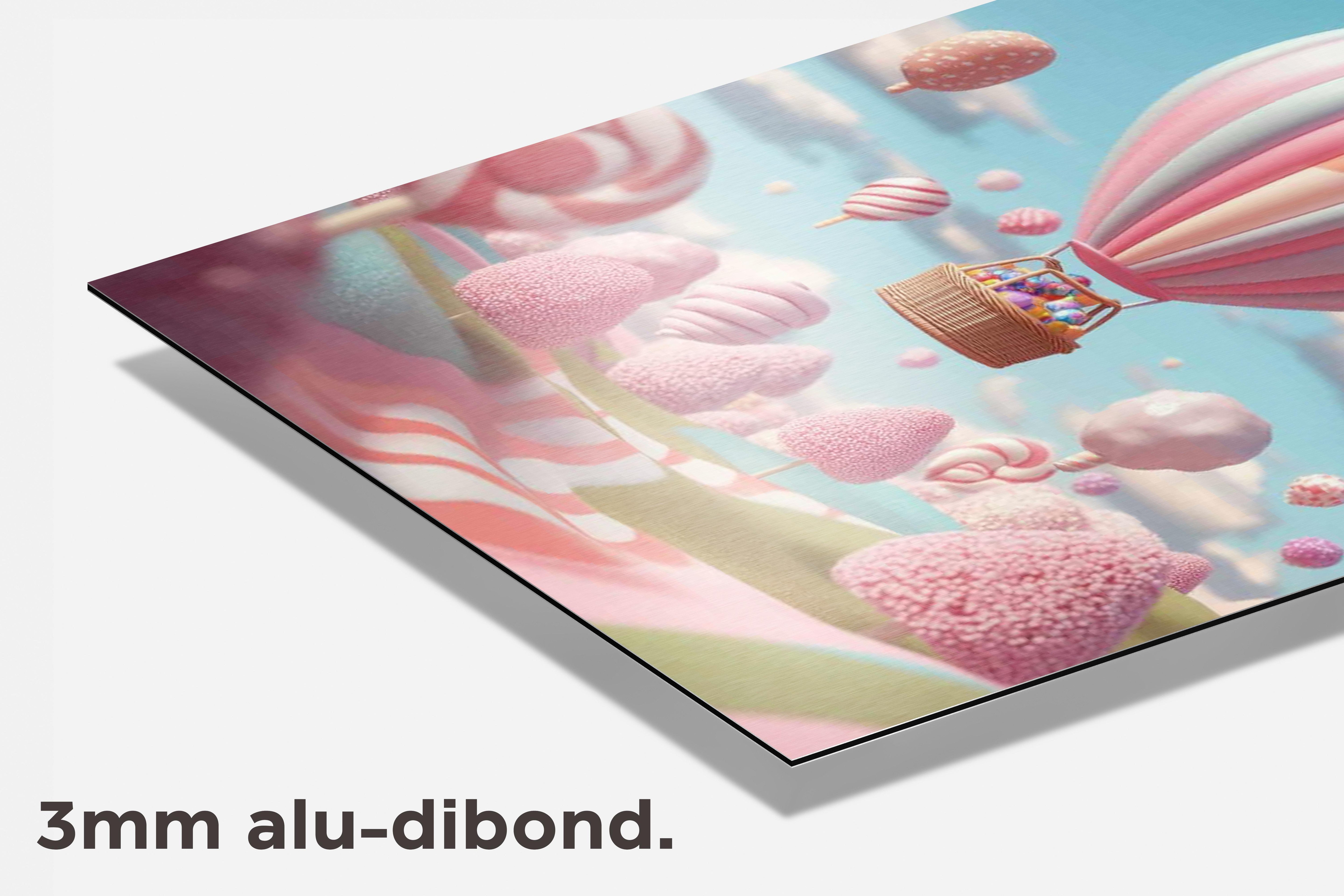 Snoep Luchtballon dibond detail