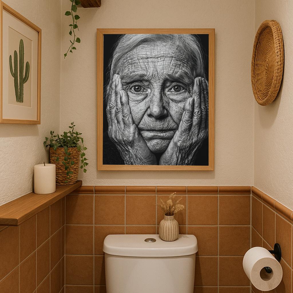 Old Woman B&W poster sfeerbeeld 2