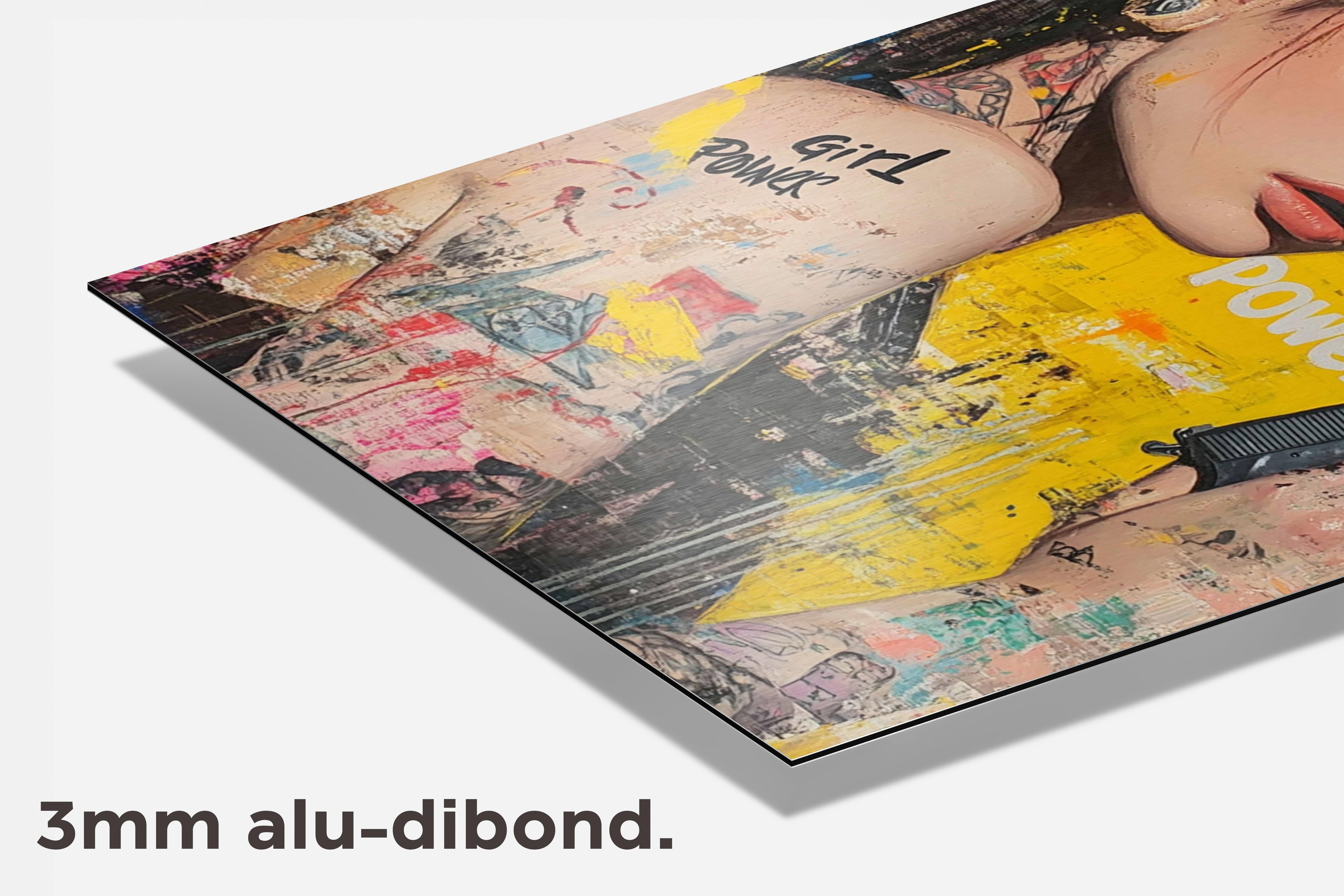 Girl Power dibond detail