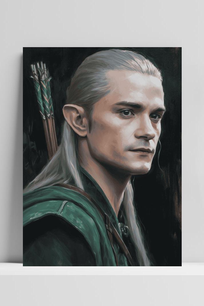 Legolas Abstract op 3mm aluminium dibond