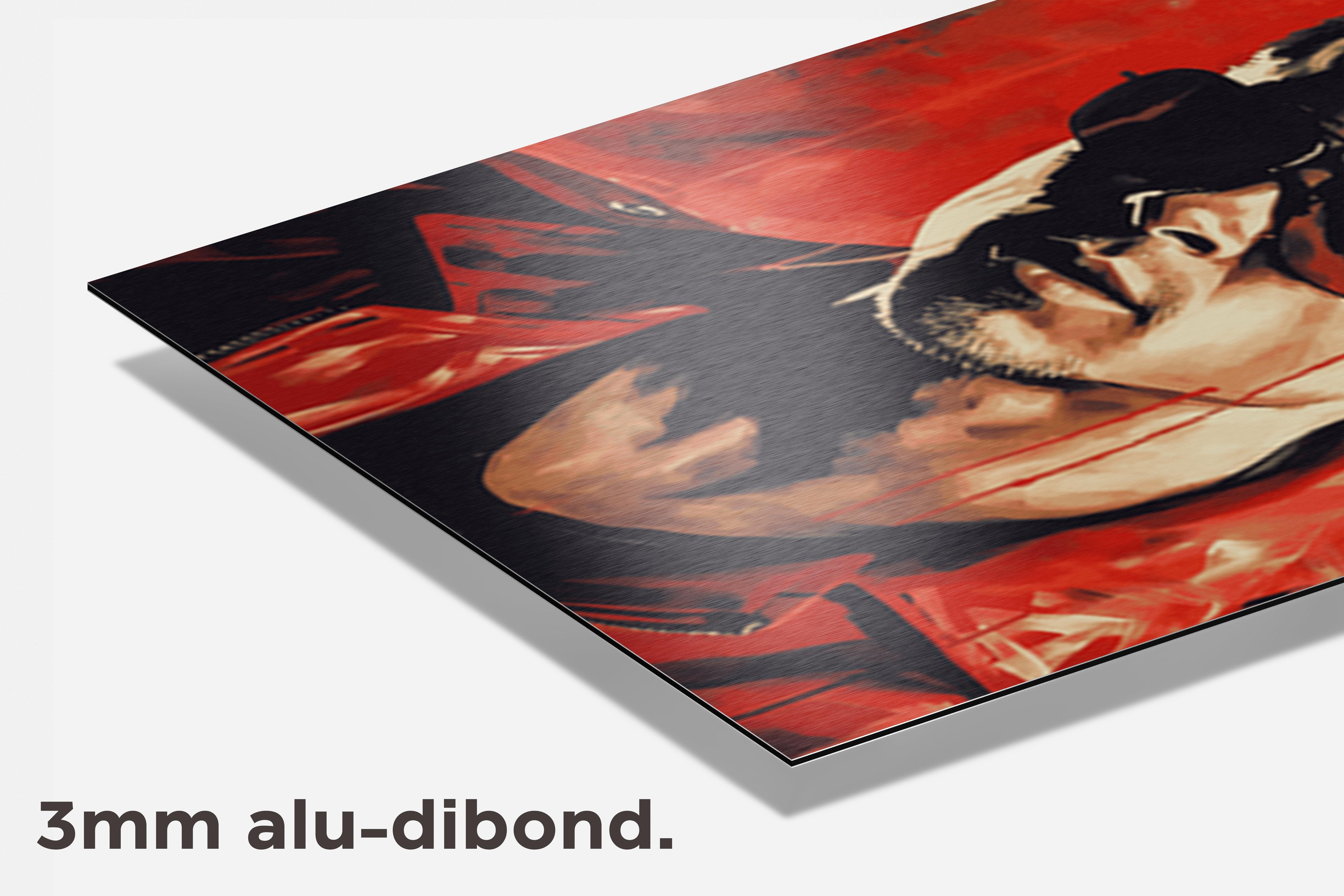 Brad Pitt Fight Club dibond detail