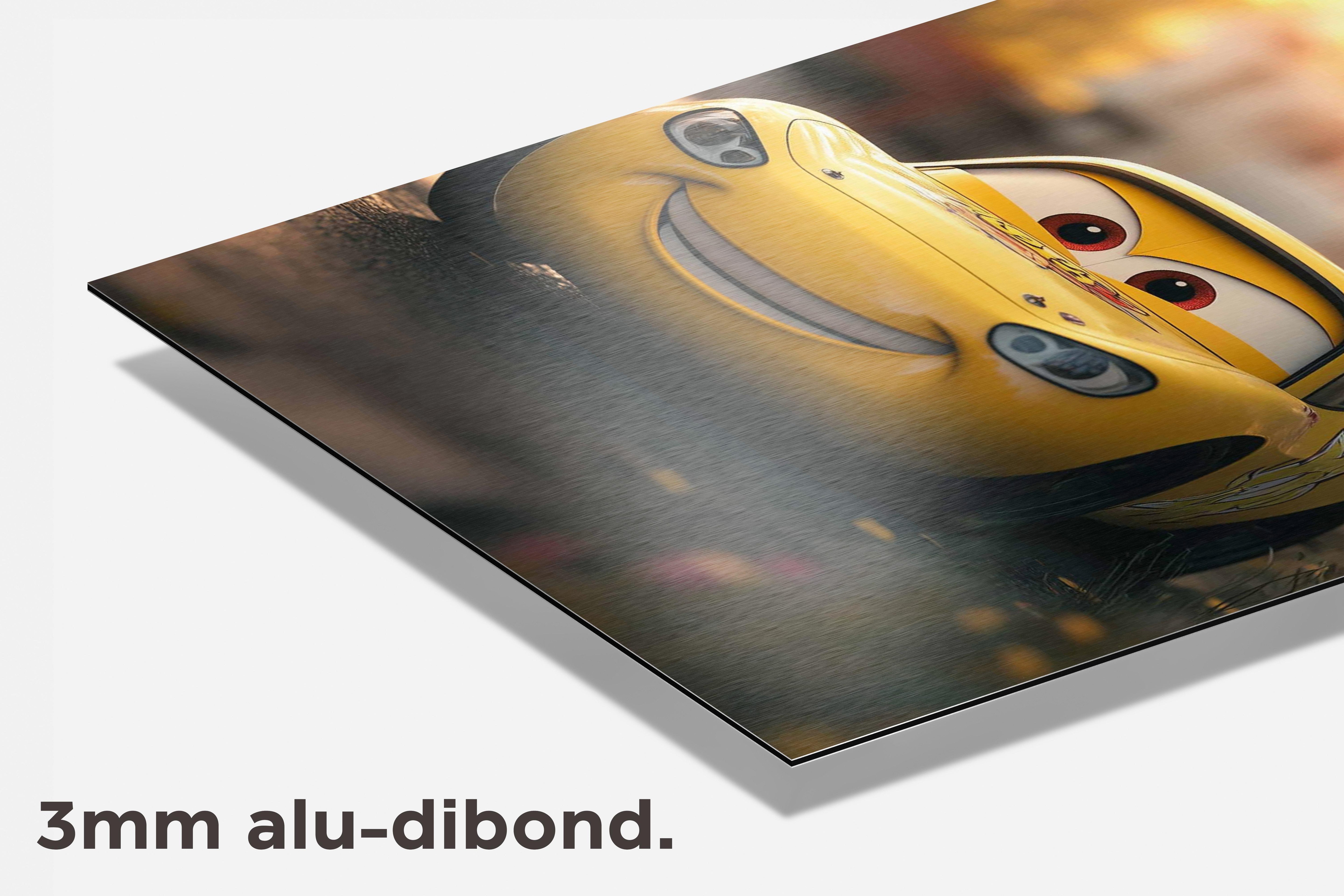 Cars Pixar dibond detail