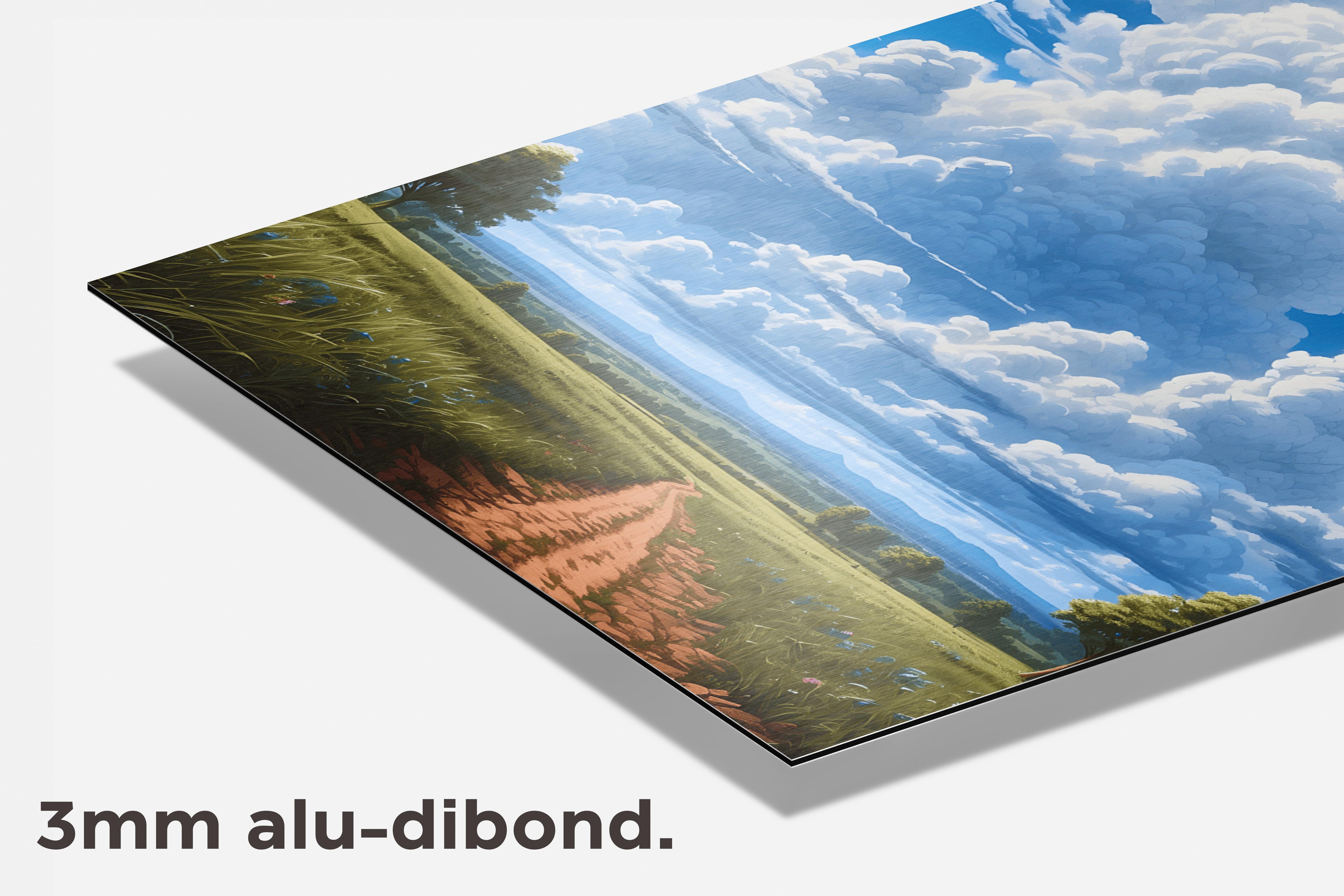 Stapelwolken dibond detail