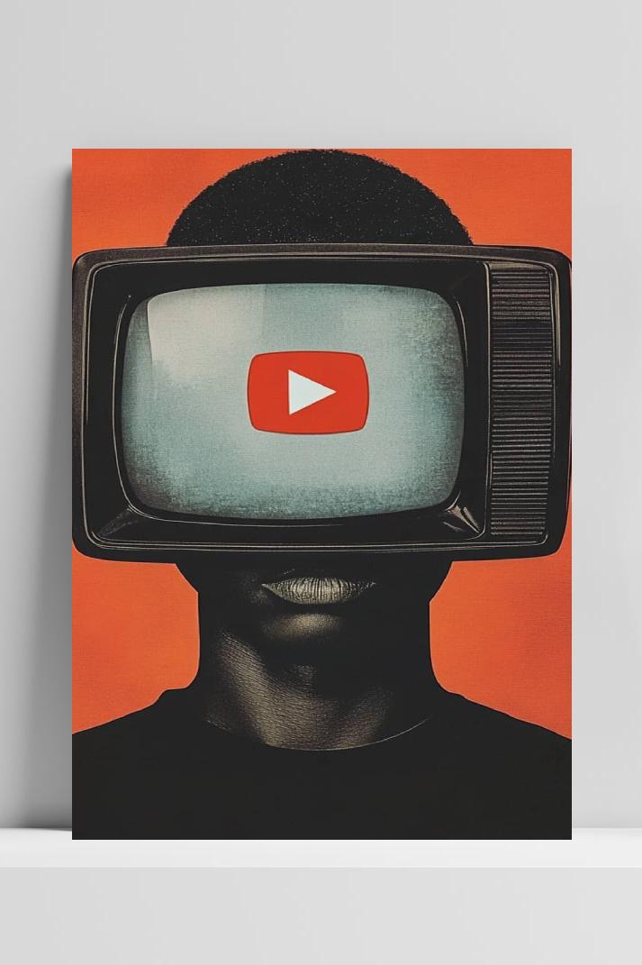 Youtube Jongen op 3mm aluminium dibond