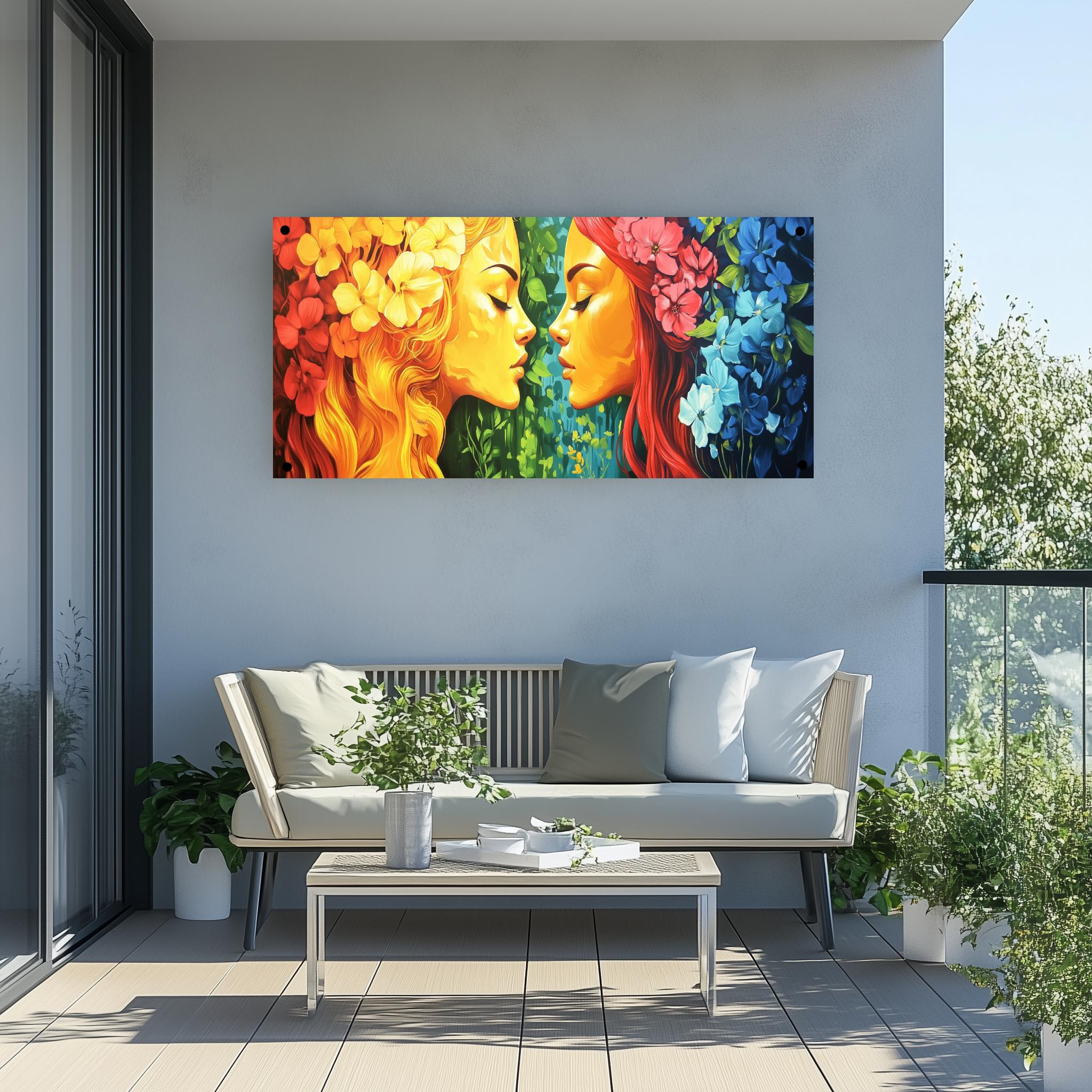 Tuinposter Bloemen Godinnen sfeerbeeld 4