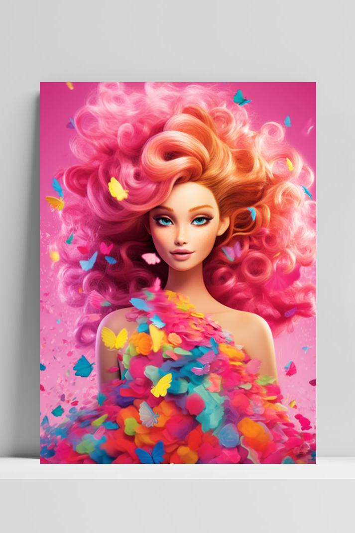 Pop Vlinders op 3mm aluminium dibond