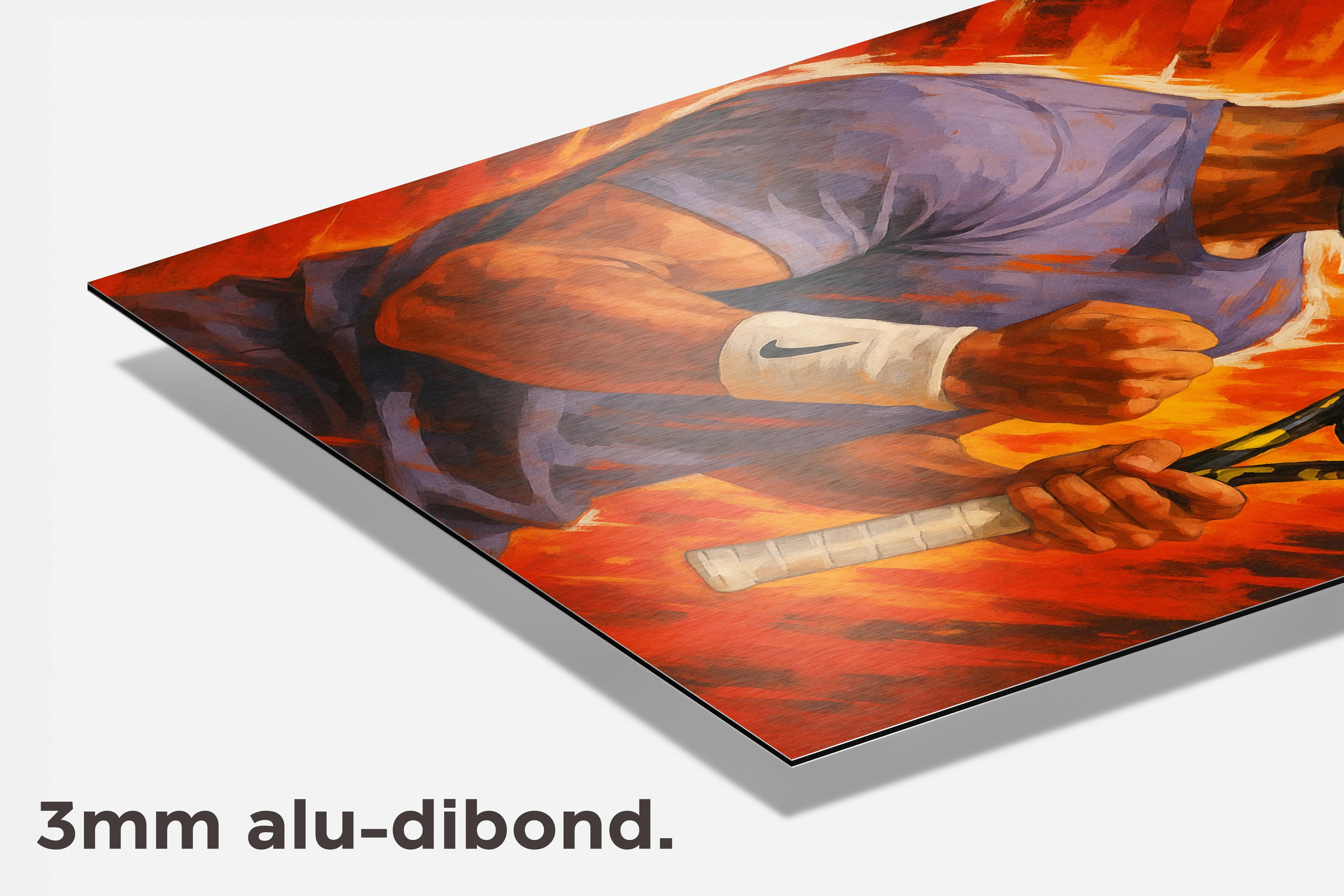 Carlos Alcaraz dibond detail