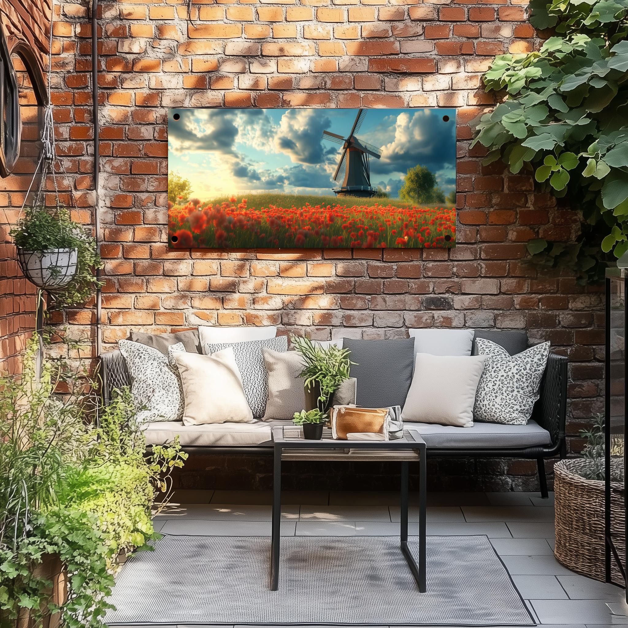 Tuinposter Nederland Windmolen sfeerbeeld 2