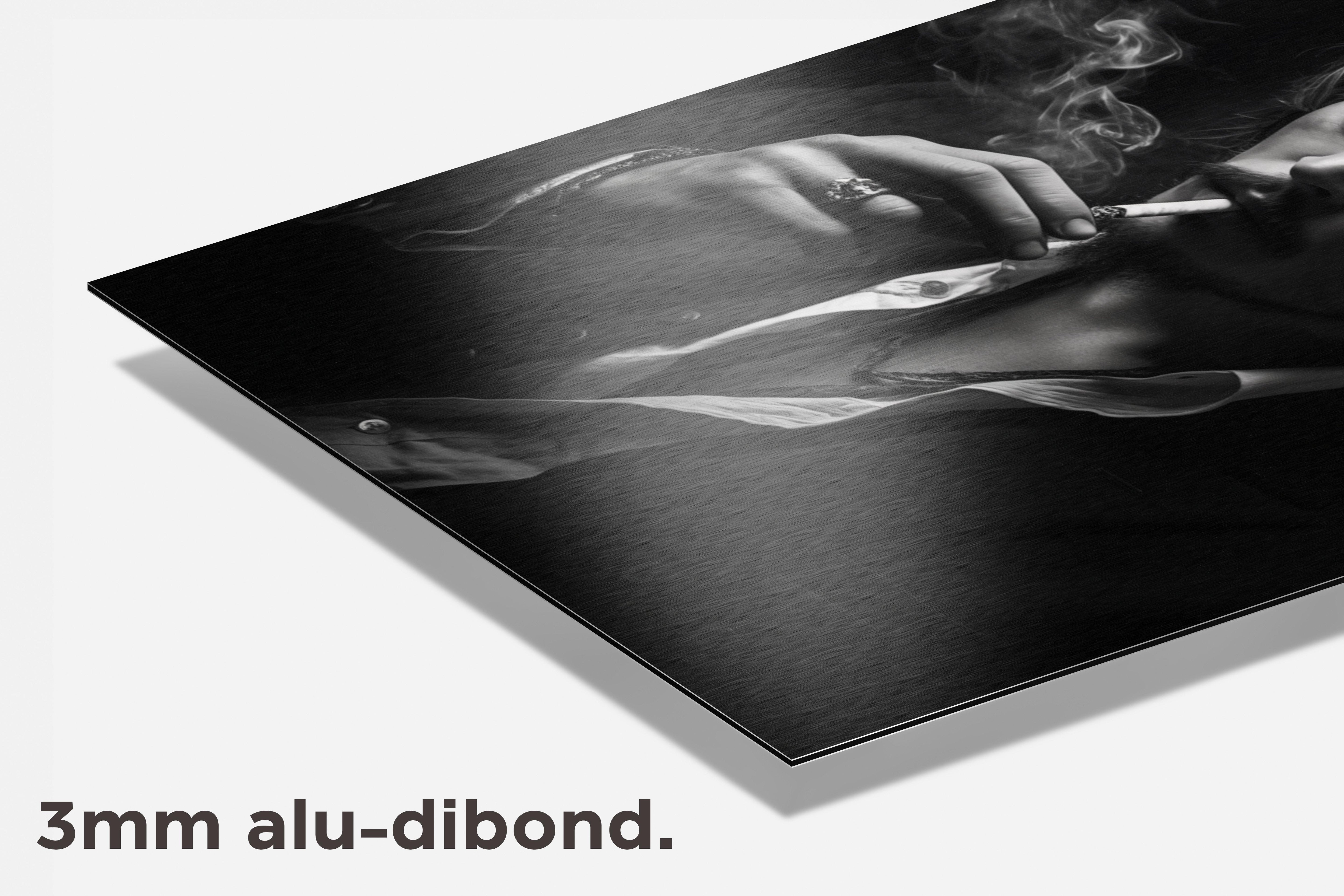 Johnny Depp Zwart Wit dibond detail
