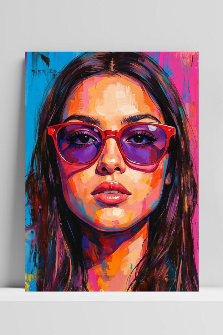 Olivia Rodrigo Art op 3mm aluminium dibond