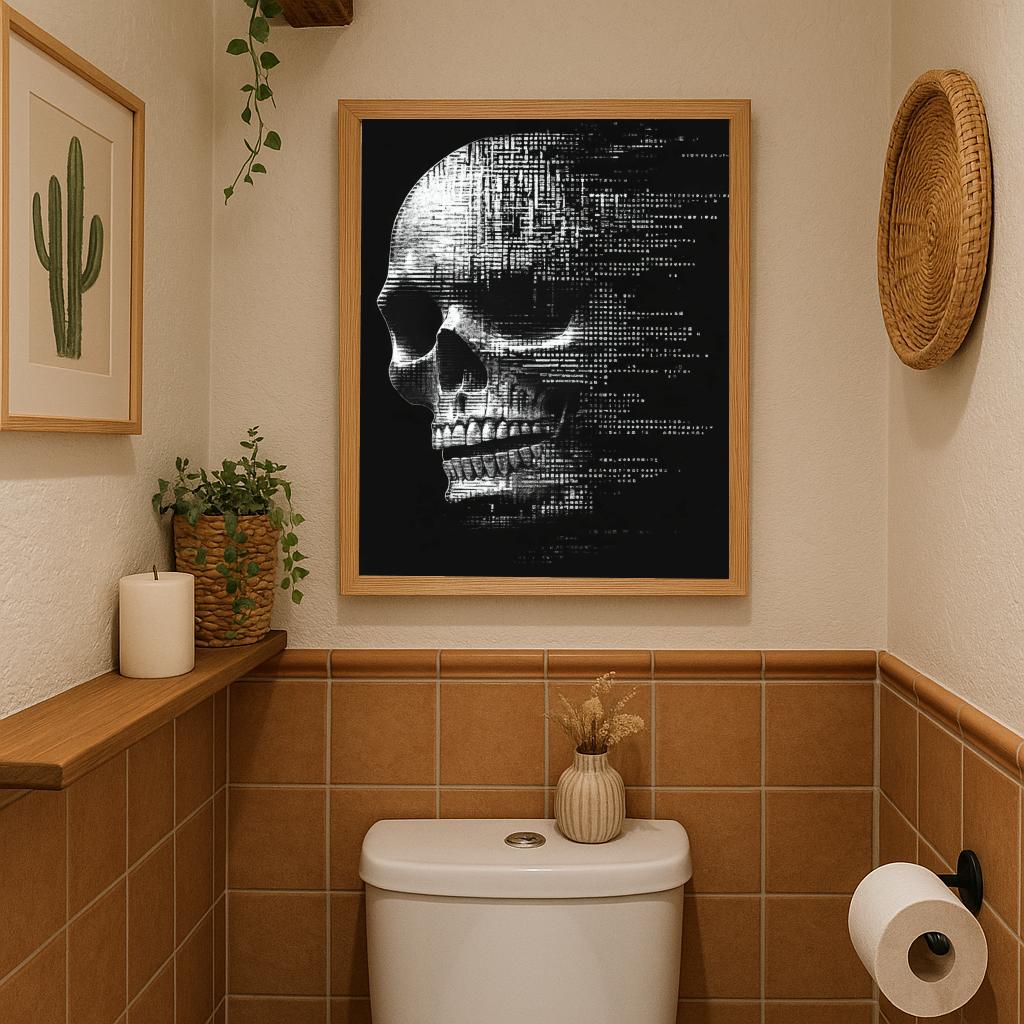 Skull B&W poster sfeerbeeld 2