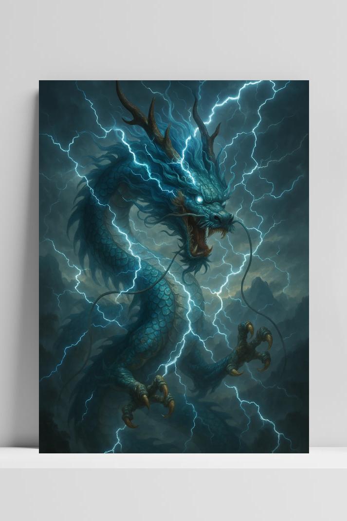 Dragon Fantasy op 3mm aluminium dibond
