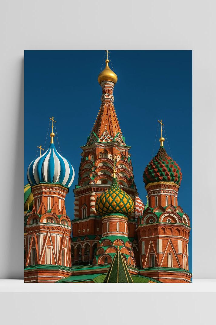 Saint Basil's Cathedral Moscow Russia in interieur