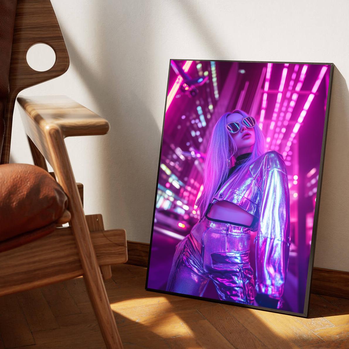 Neon Futuristic Fashion poster sfeerbeeld 1