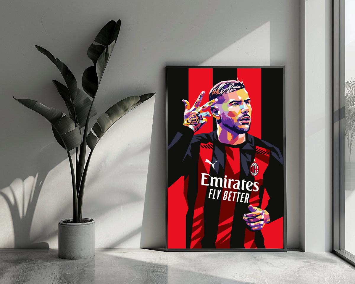 Theo Hernández poster van 25 Artstreet