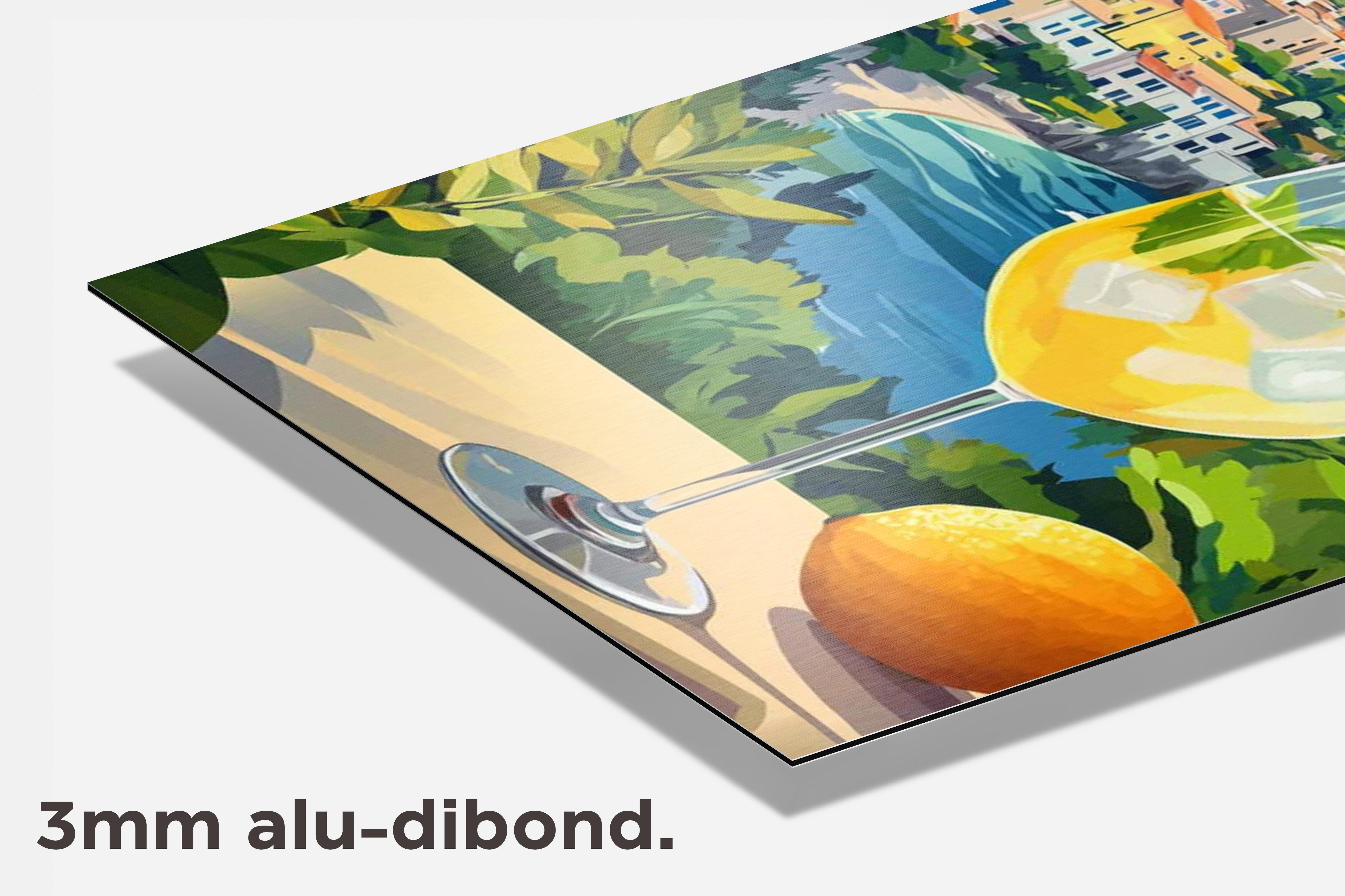 Zomercocktail dibond detail