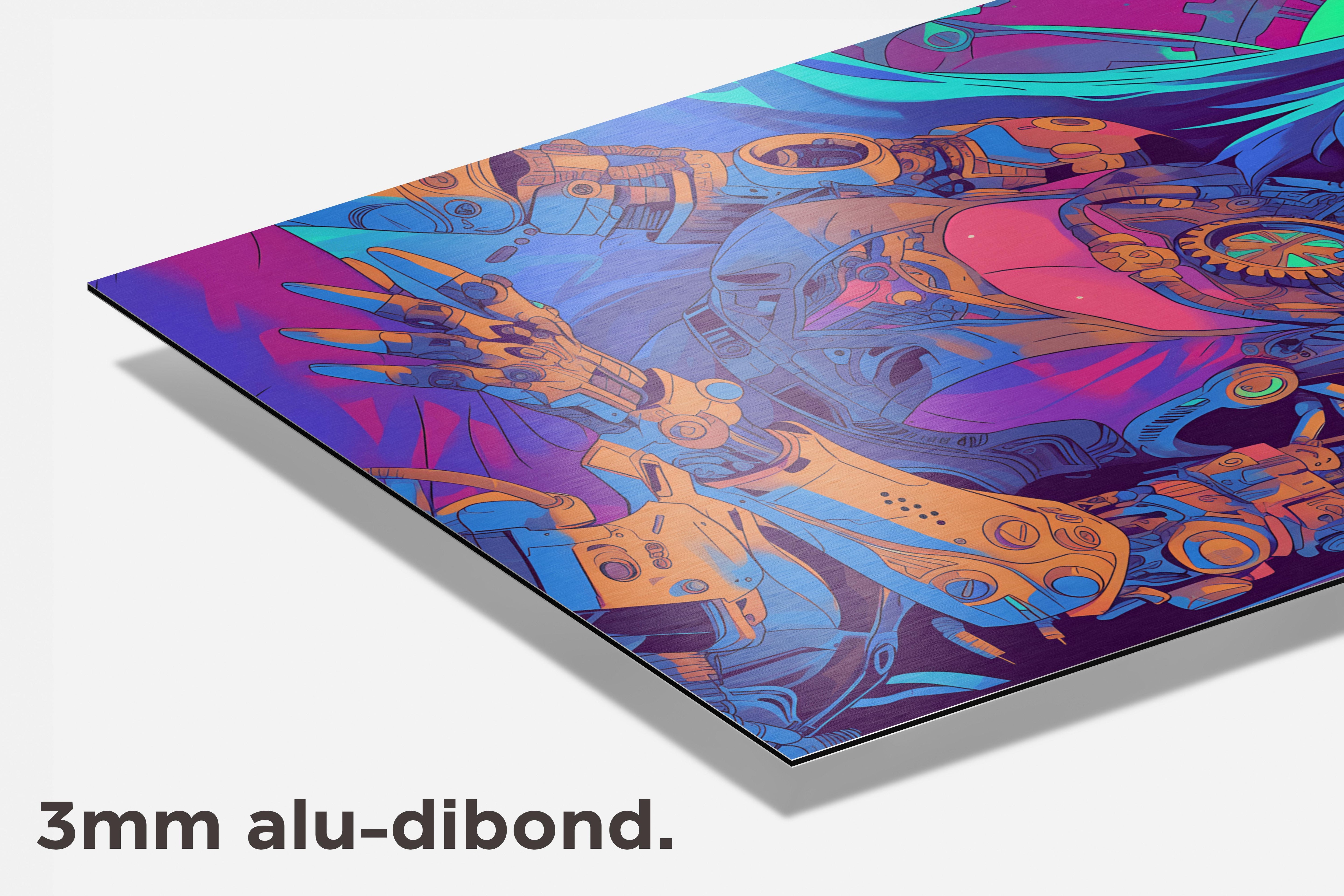 Biomech Prinses dibond detail