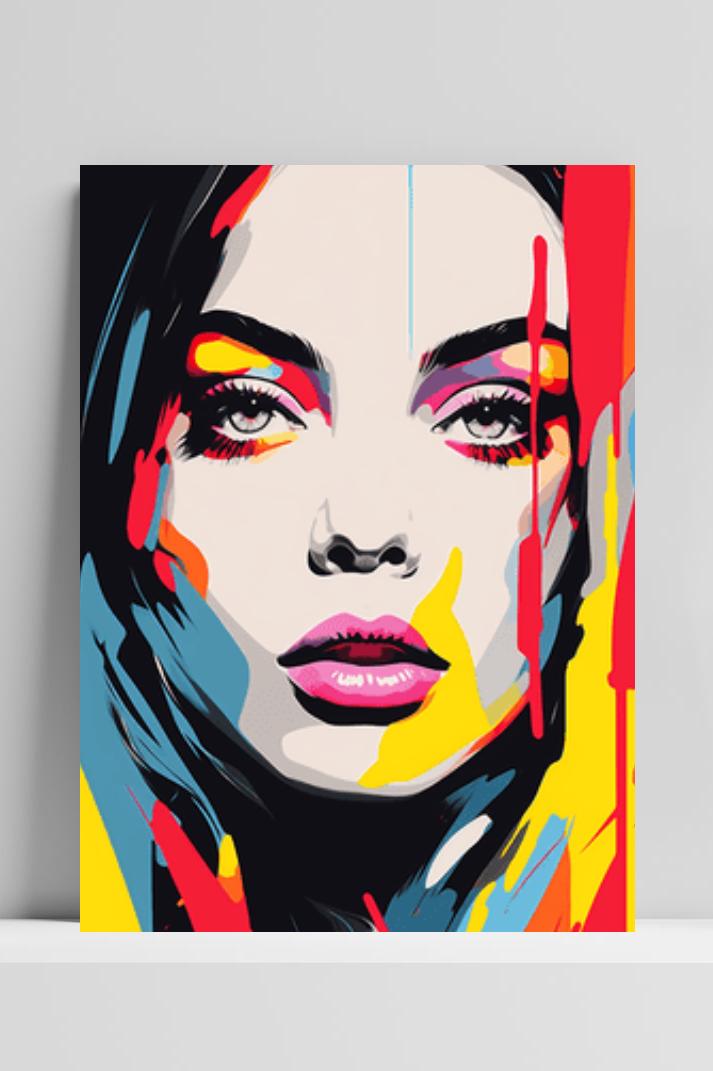 Vrouw op 3mm aluminium dibond