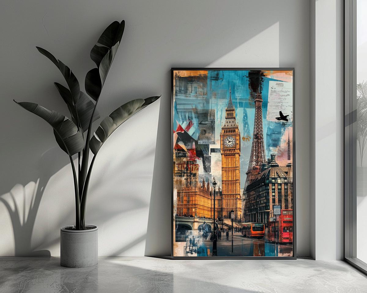 Europe Landmarks Collage poster van 25 Artstreet