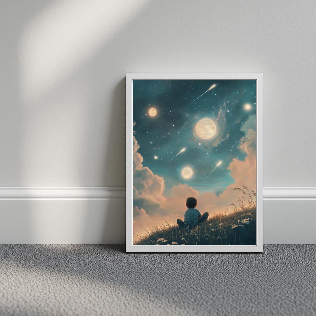 Boy Night Sky poster sfeerbeeld 3