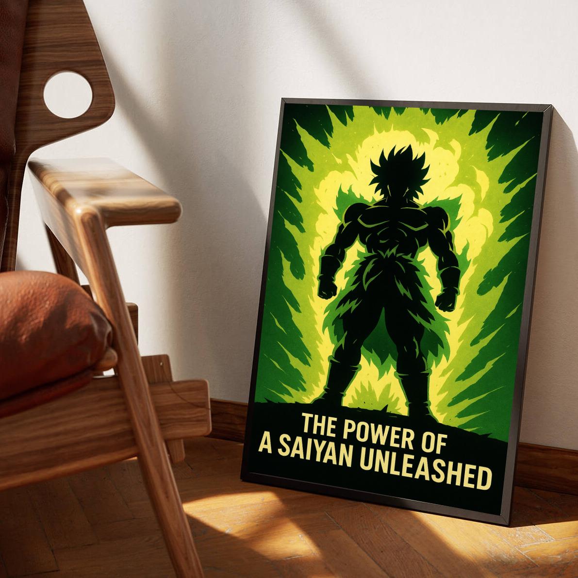 Broly Dragon Ball Saiyan Text poster sfeerbeeld 3
